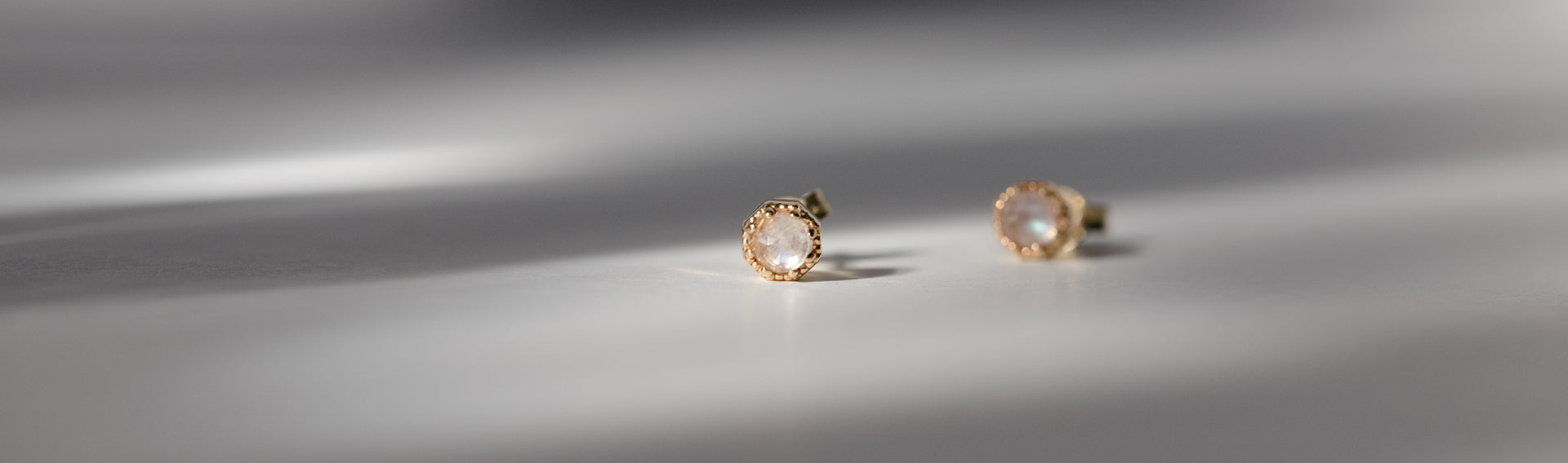 Crown Bezel Earrings