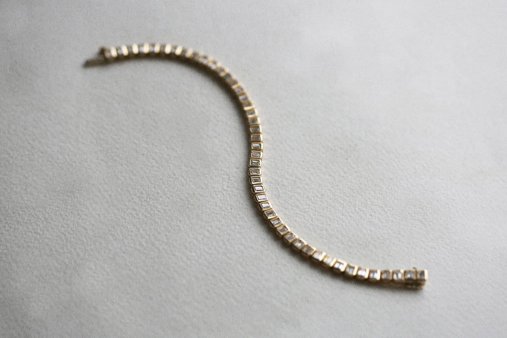 Emerald Cut Tennis Bracelet - Vertical