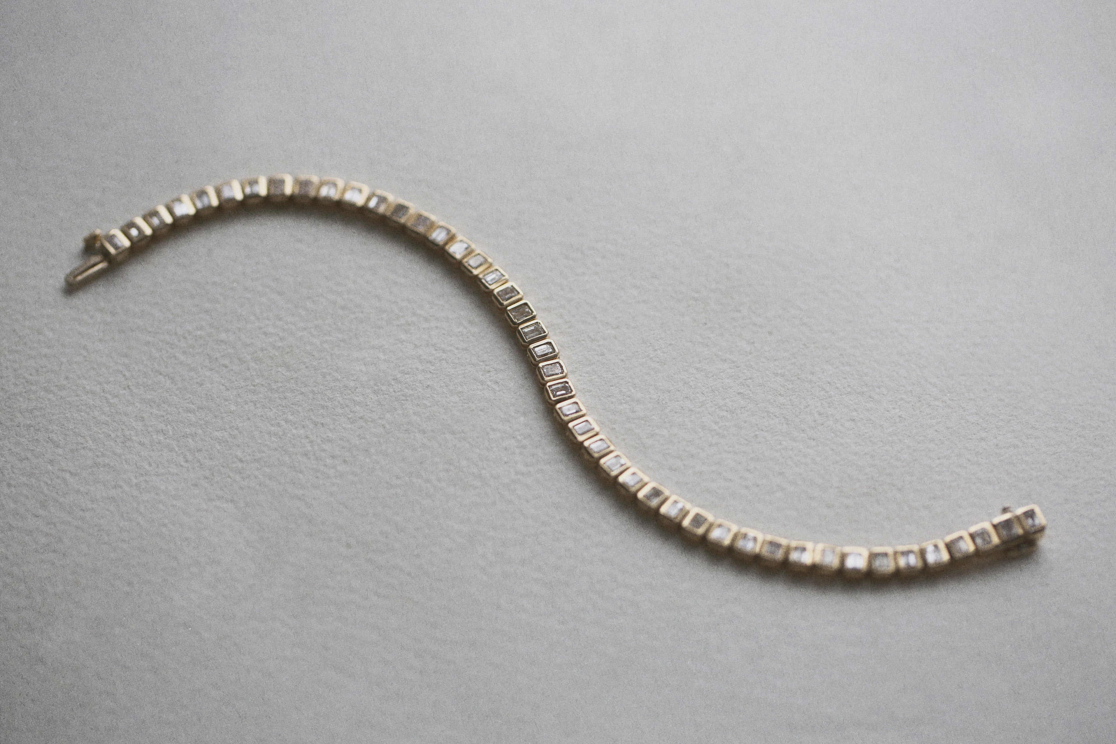 Emerald Cut Tennis Bracelet - Vertical
