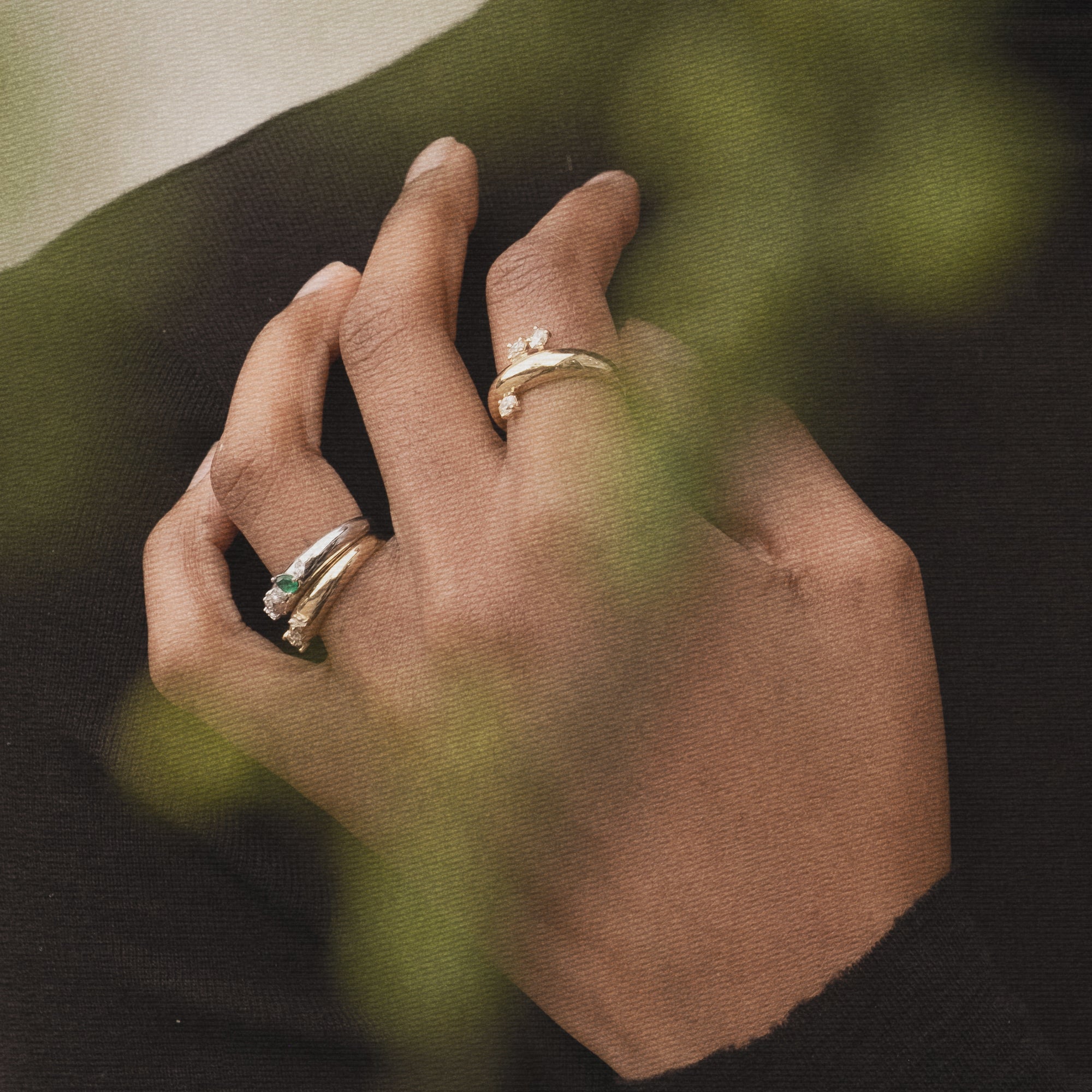 Demi Demi Plus 3 Ovals Ring