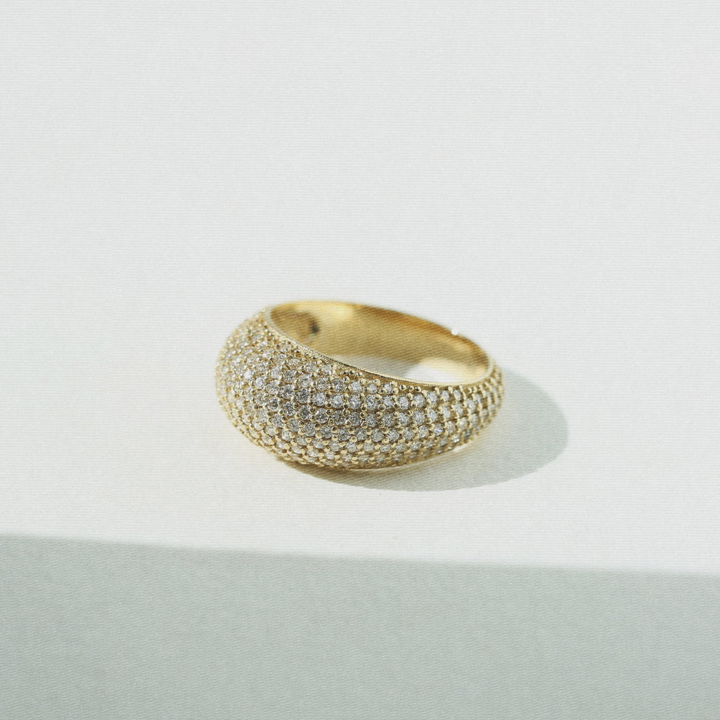 Pavé Demi Globe Ring
