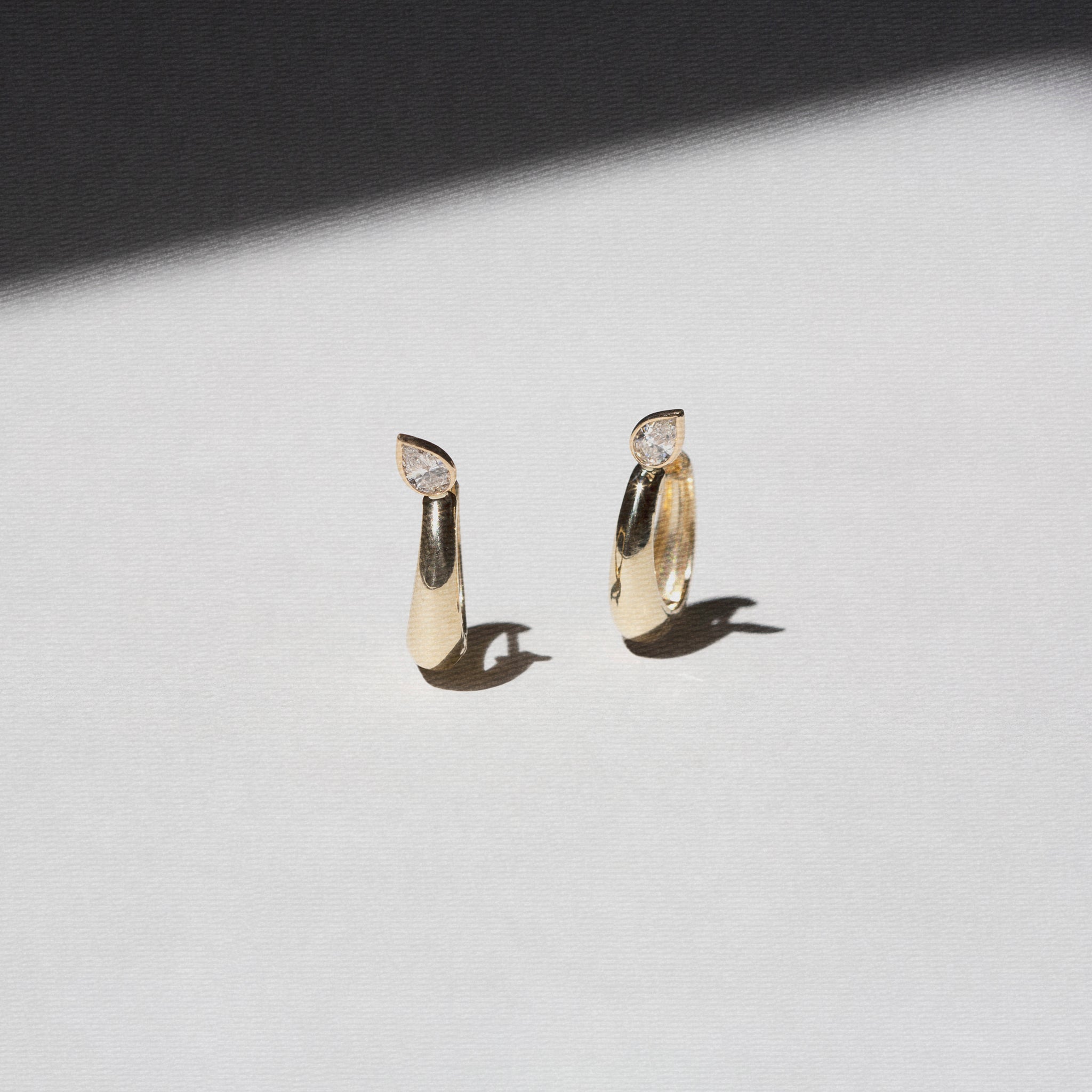 Pear Demi Hoop Earrings