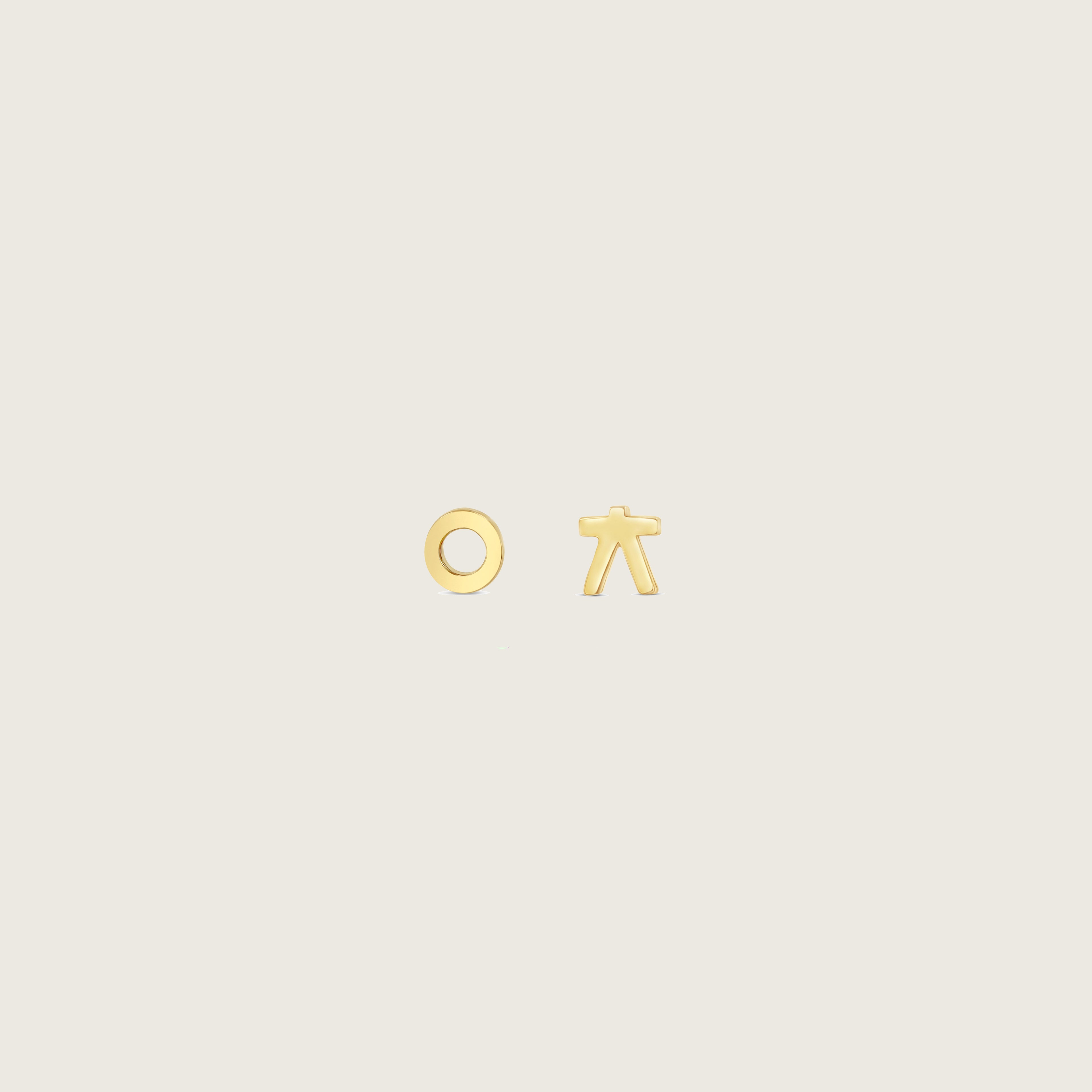 Hangul Double Letter Stud