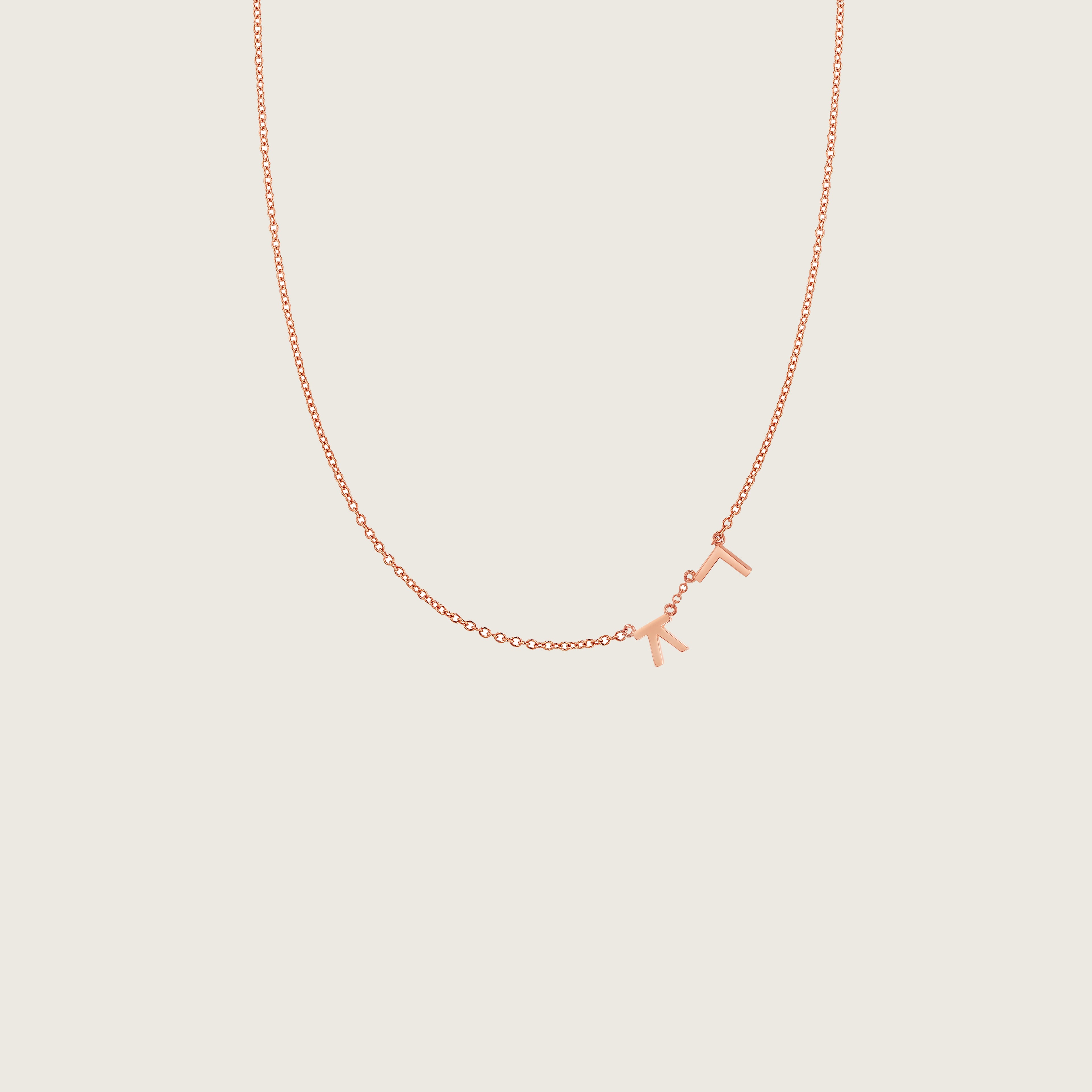 Hangul Korean Names Necklace (2 letters)