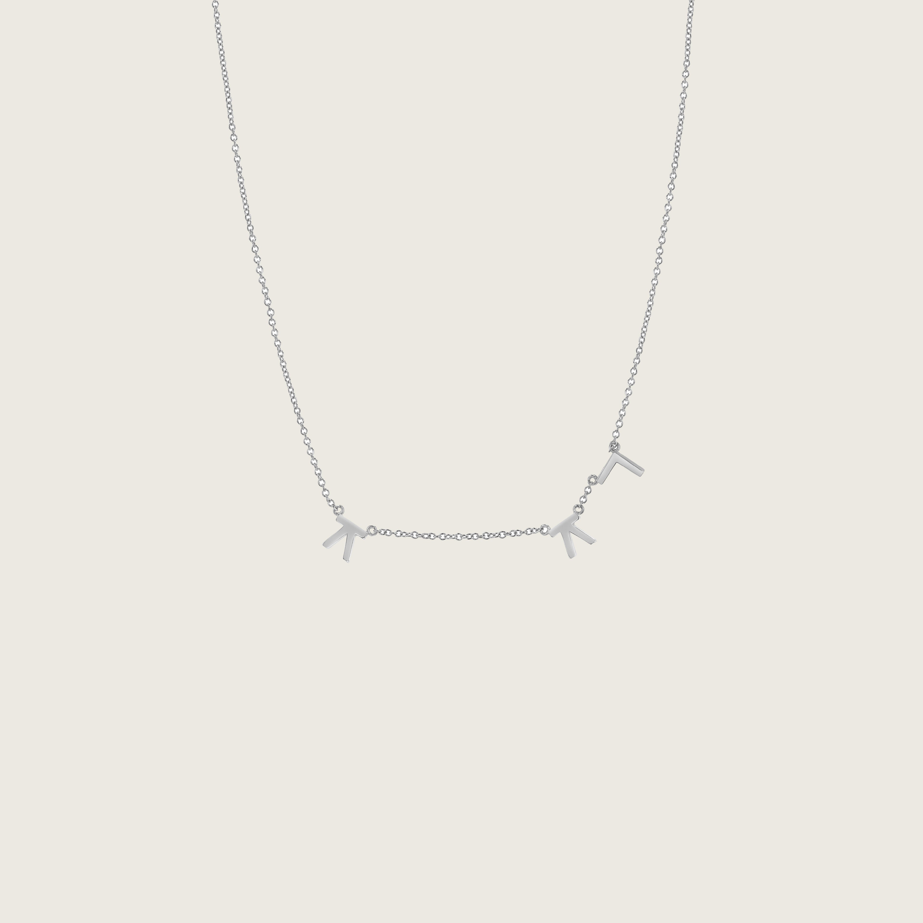 Hangul Korean Names Necklace (3 letters)