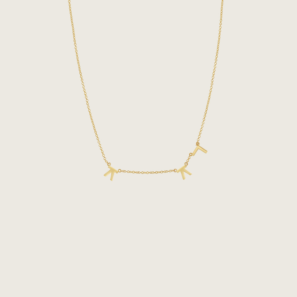 Hangul Korean Names Necklace (3 letters)
