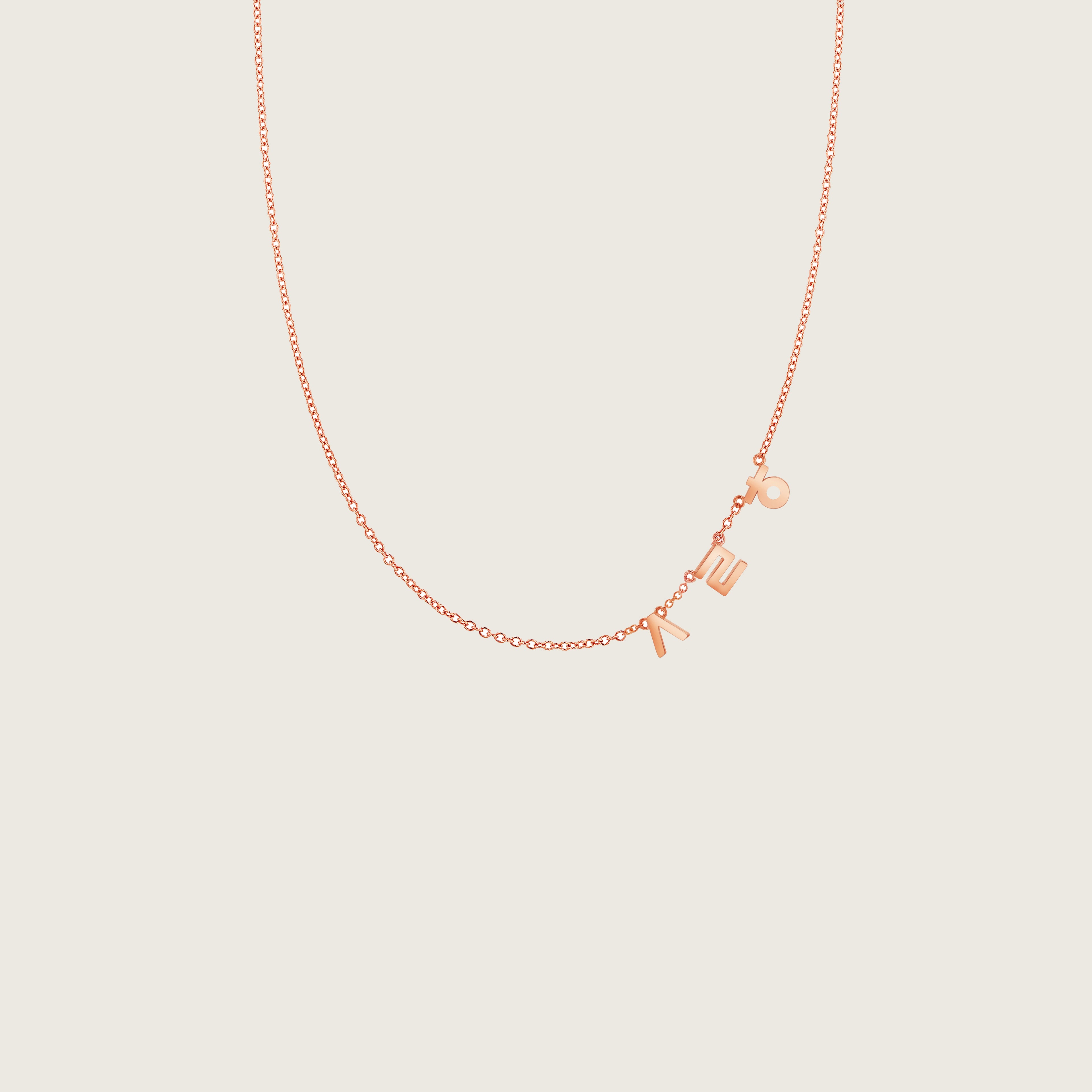 Hangul Korean Sayings Necklace - I Love You