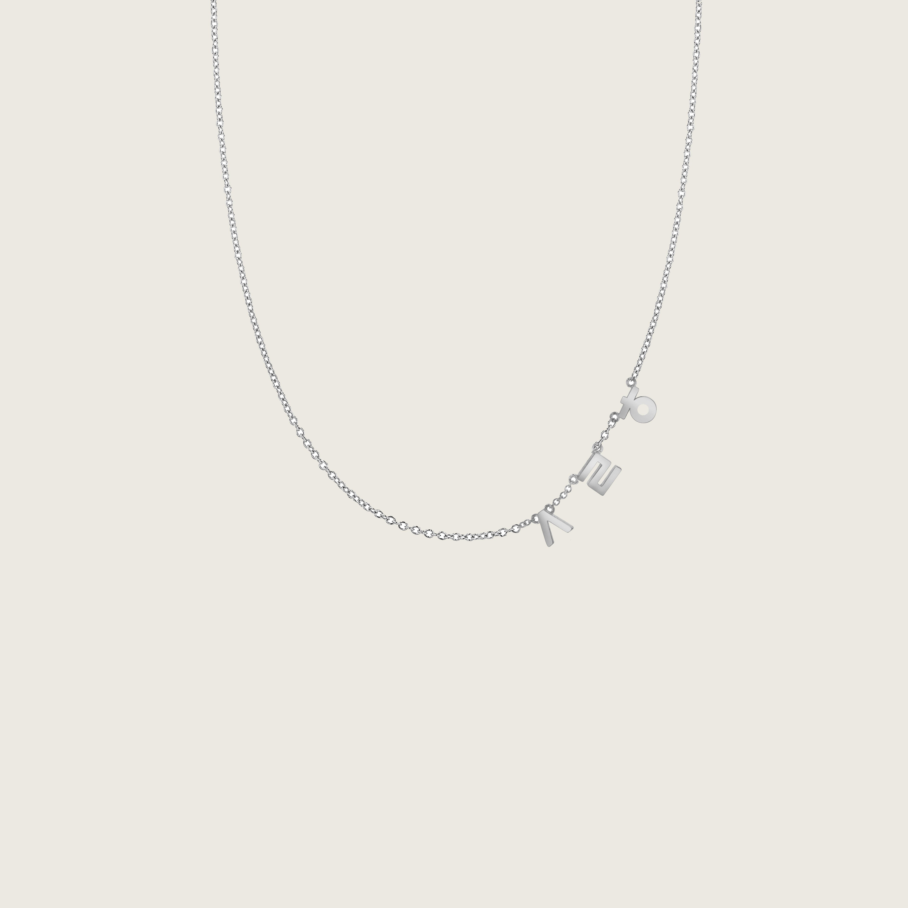 Hangul Korean Sayings Necklace - I Love You