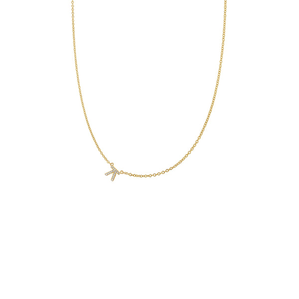 Hangul Korean Names Necklace with Diamonds (1 letter)