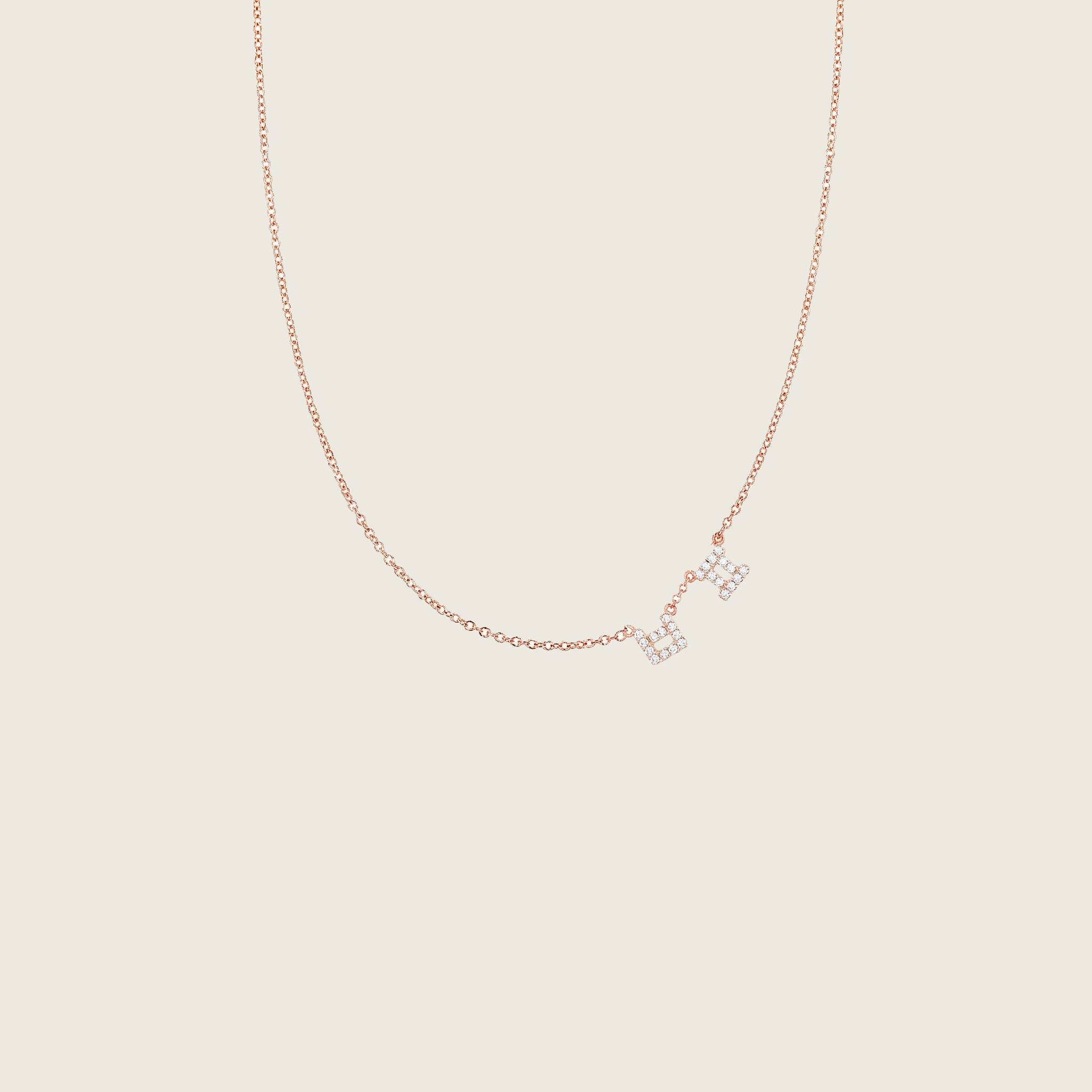 Hangul Korean Sayings Necklace with Diamonds  - Best Friend