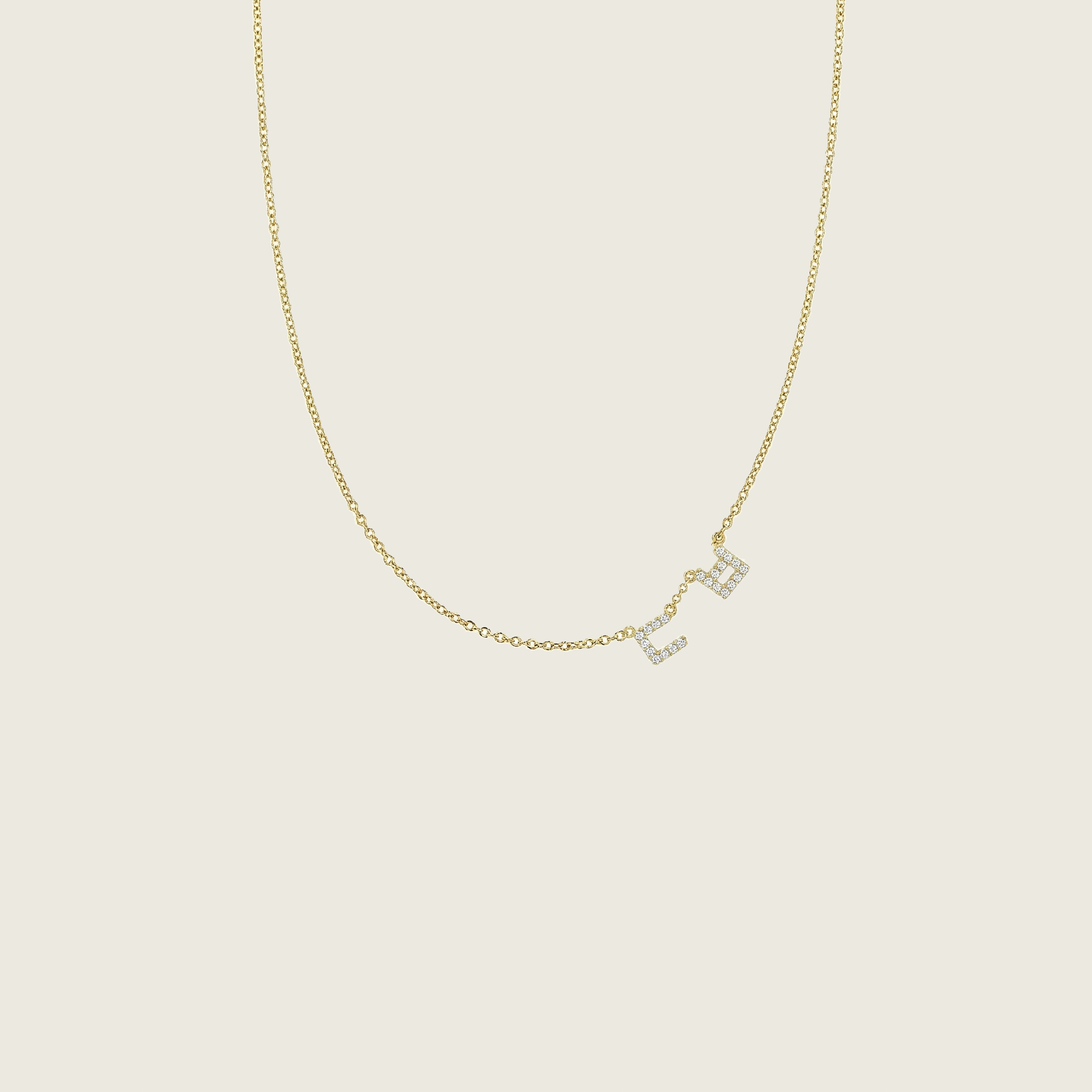 Hangul Korean Sayings Necklace with Diamonds - Big Clap / OMG