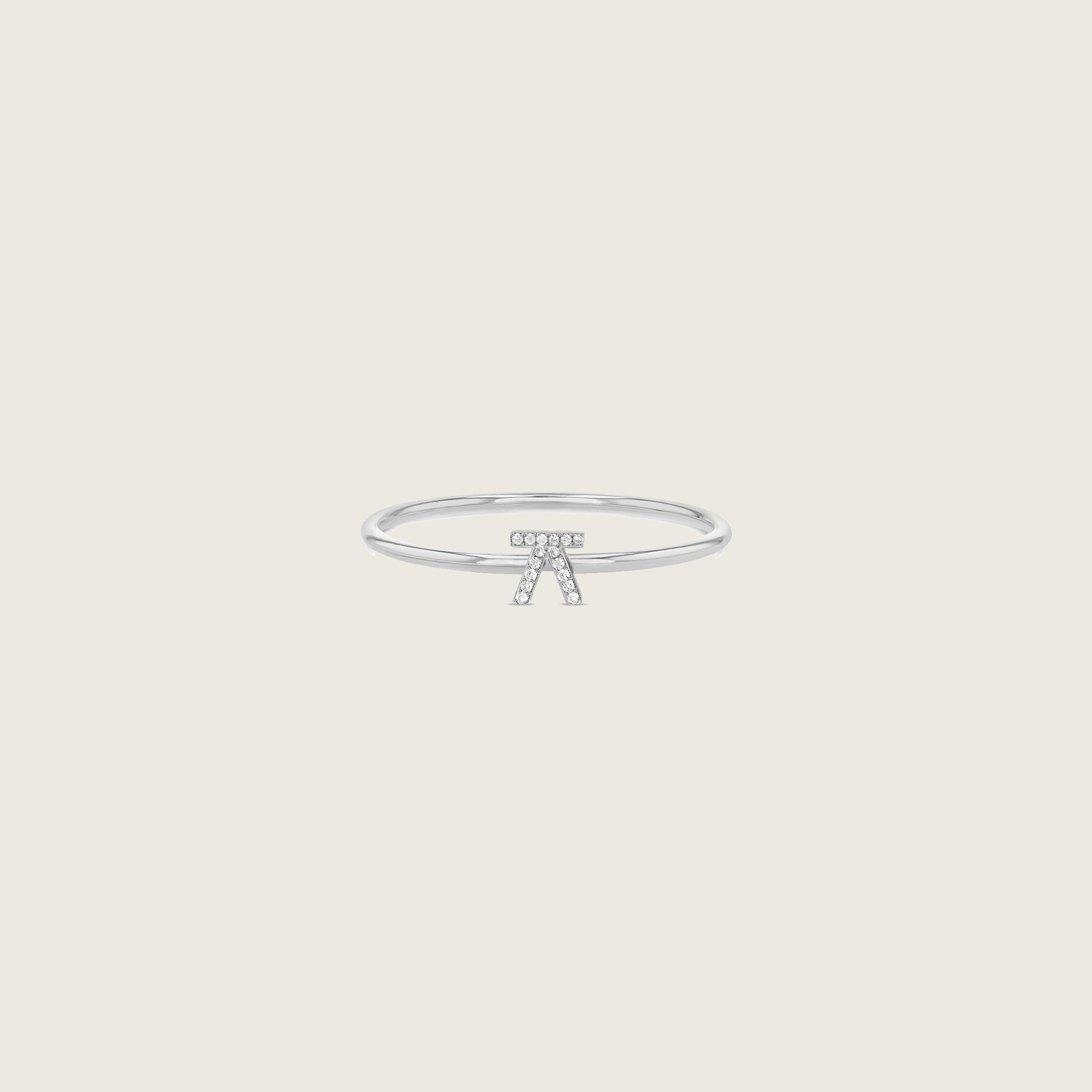 Hangul Ring with Diamonds