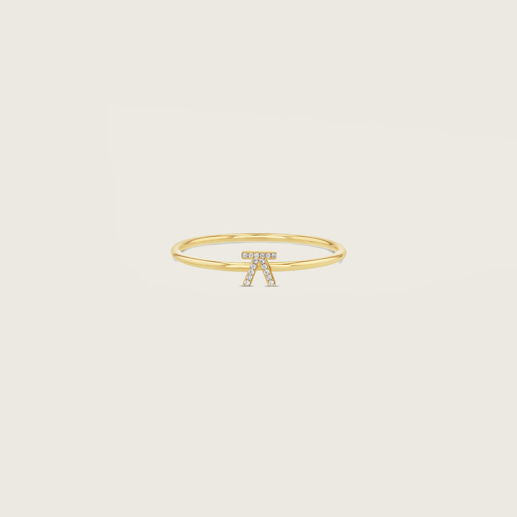 Hangul Ring with Diamonds
