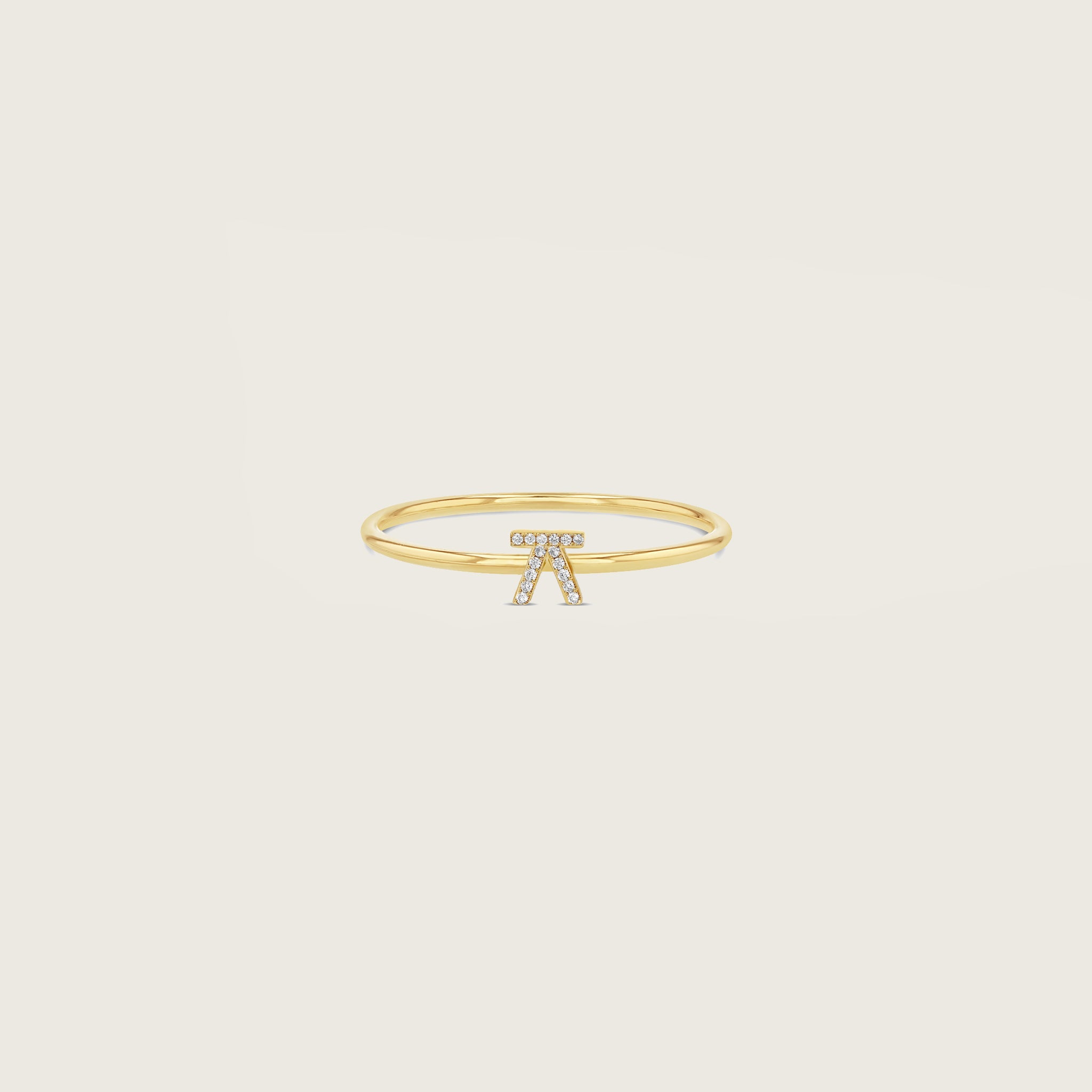 Hangul Ring with Diamonds