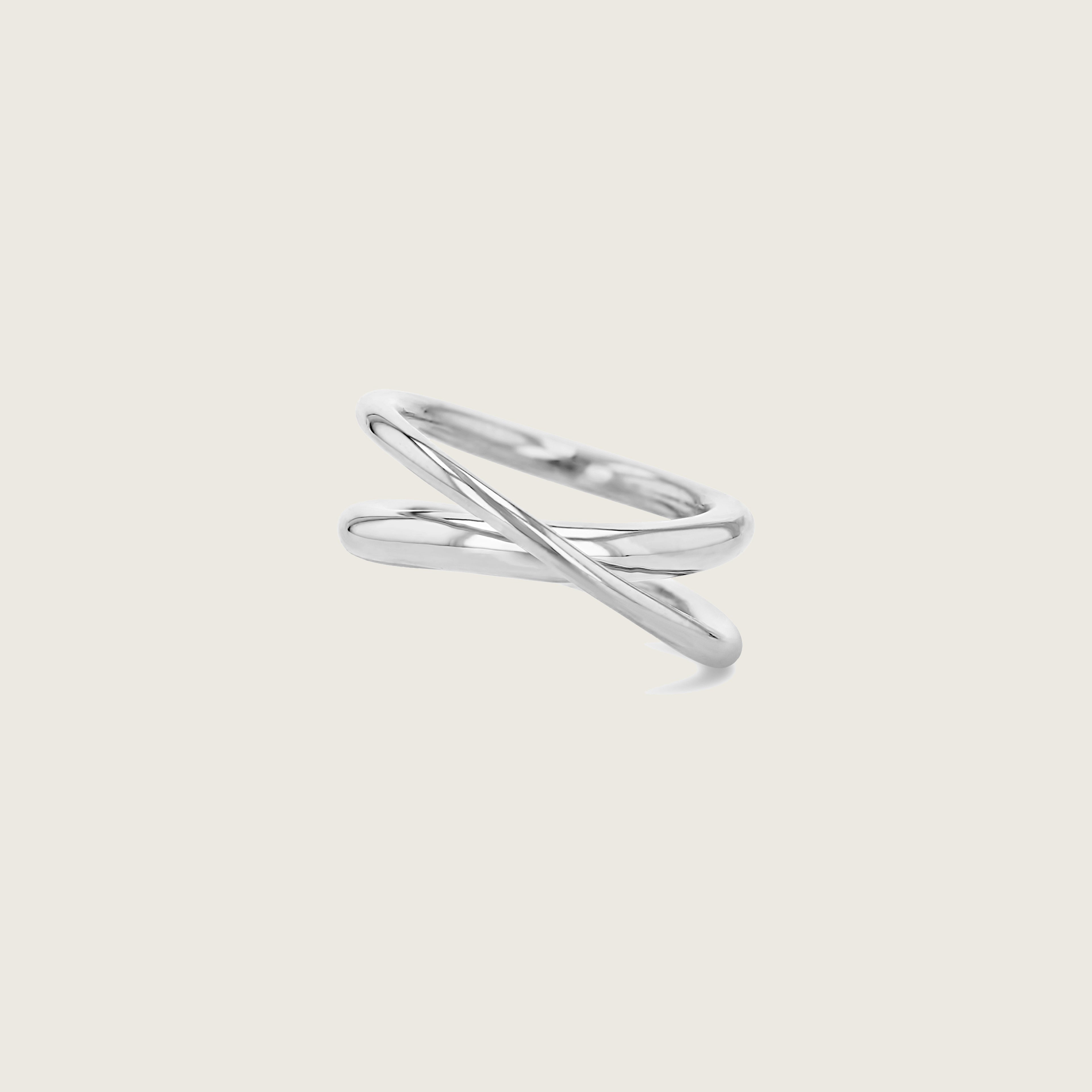Floating Crossover Dual Helix Ring