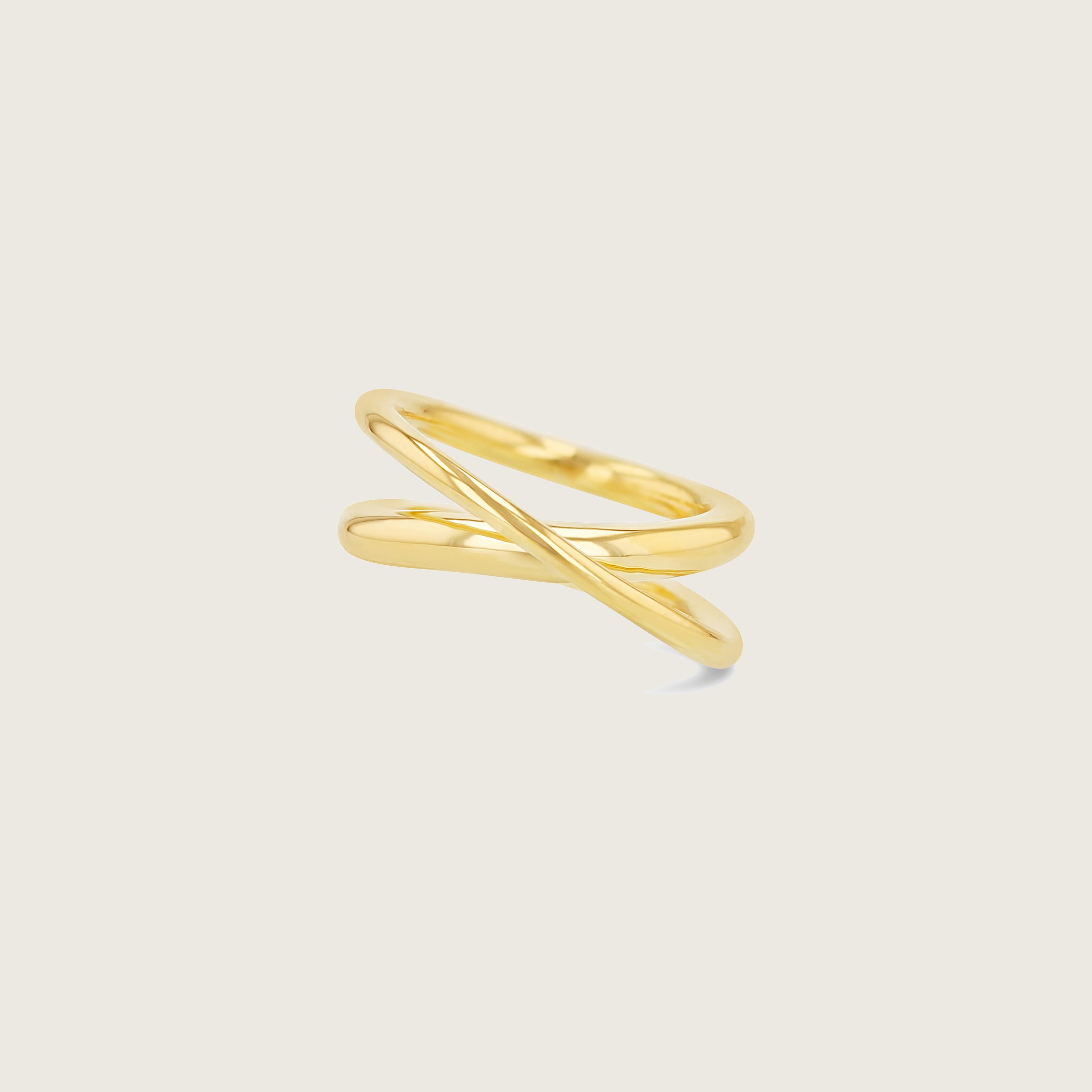 Floating Crossover Dual Helix Ring