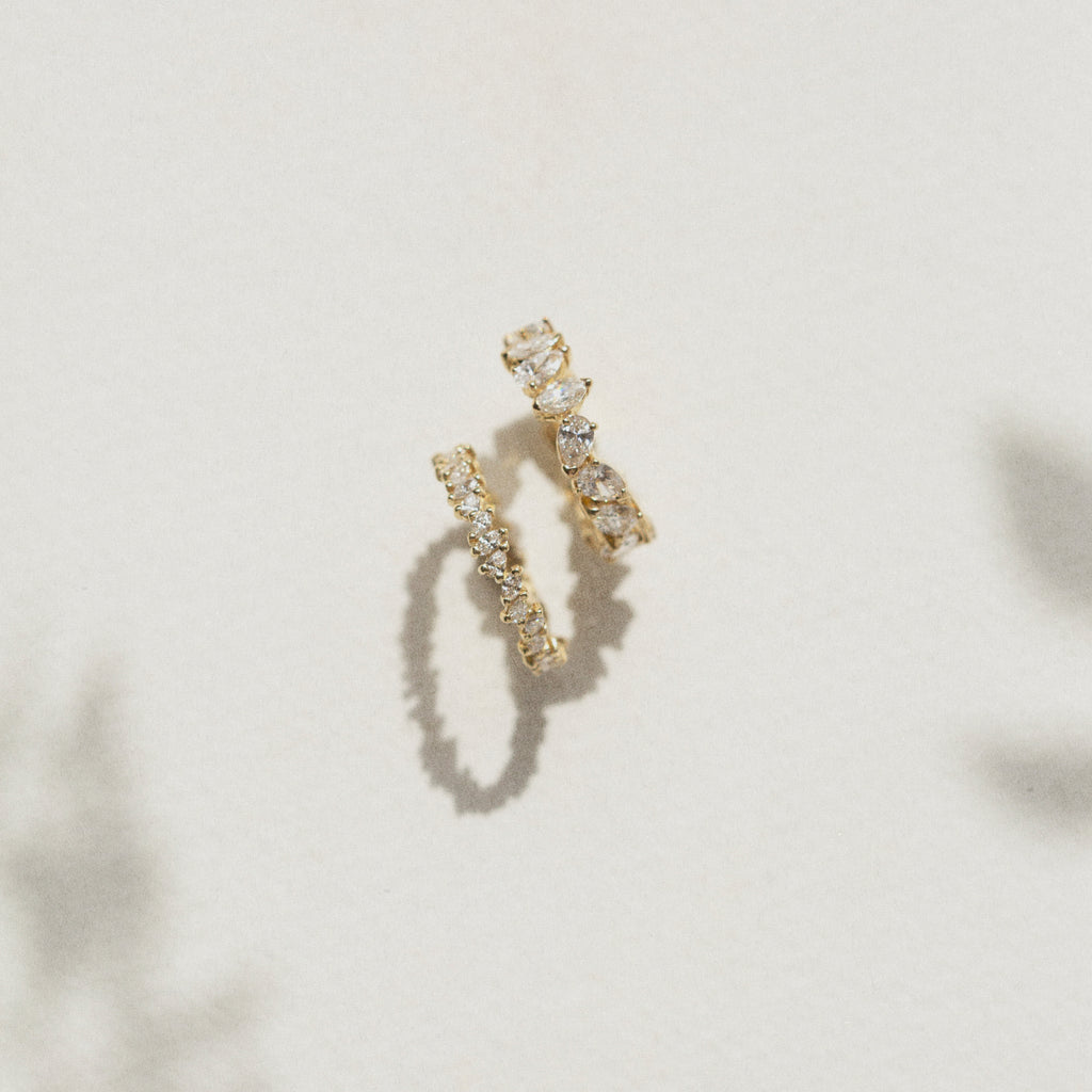 Petite Marquise + Pear Eternity Ring