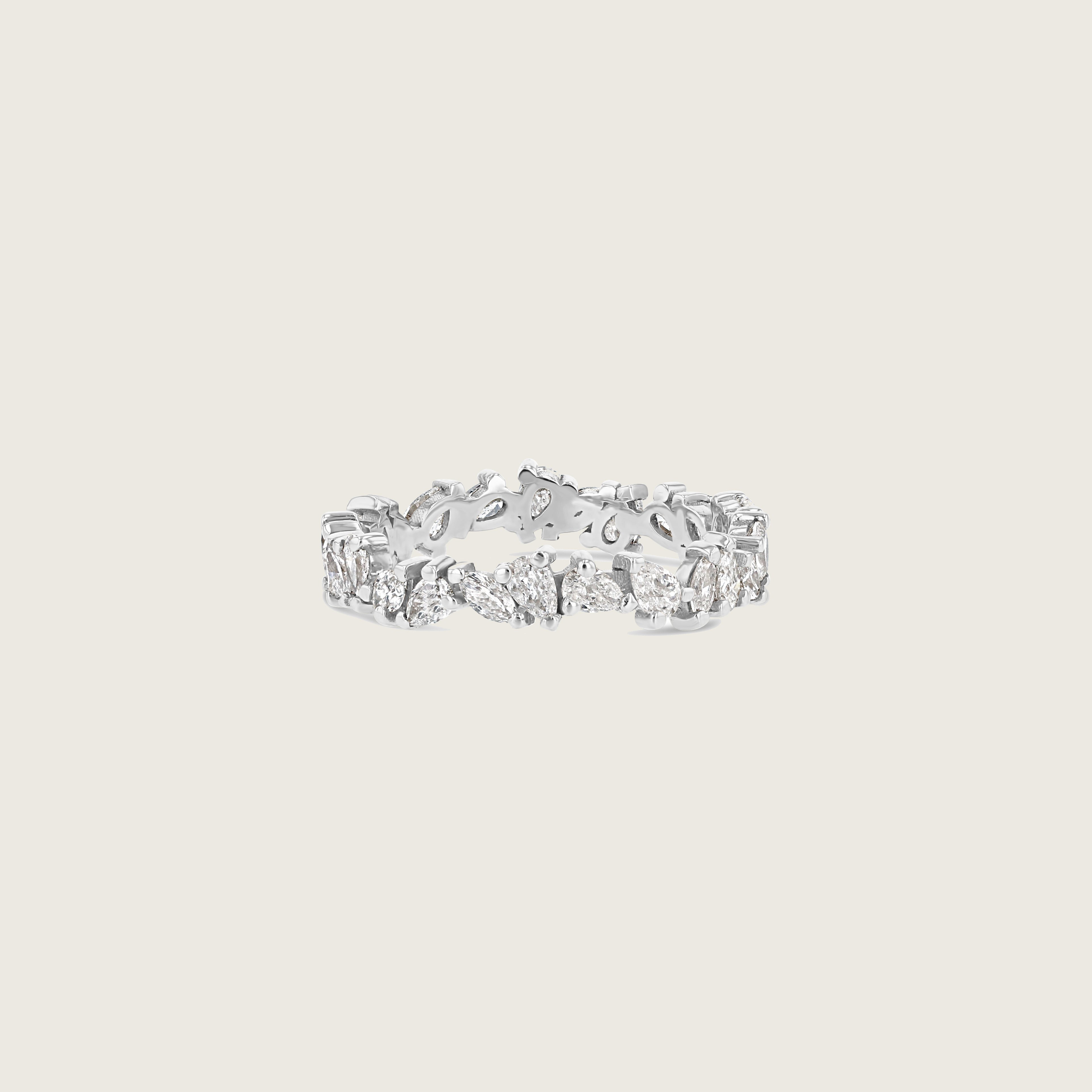 Petite Marquise + Pear Eternity Ring
