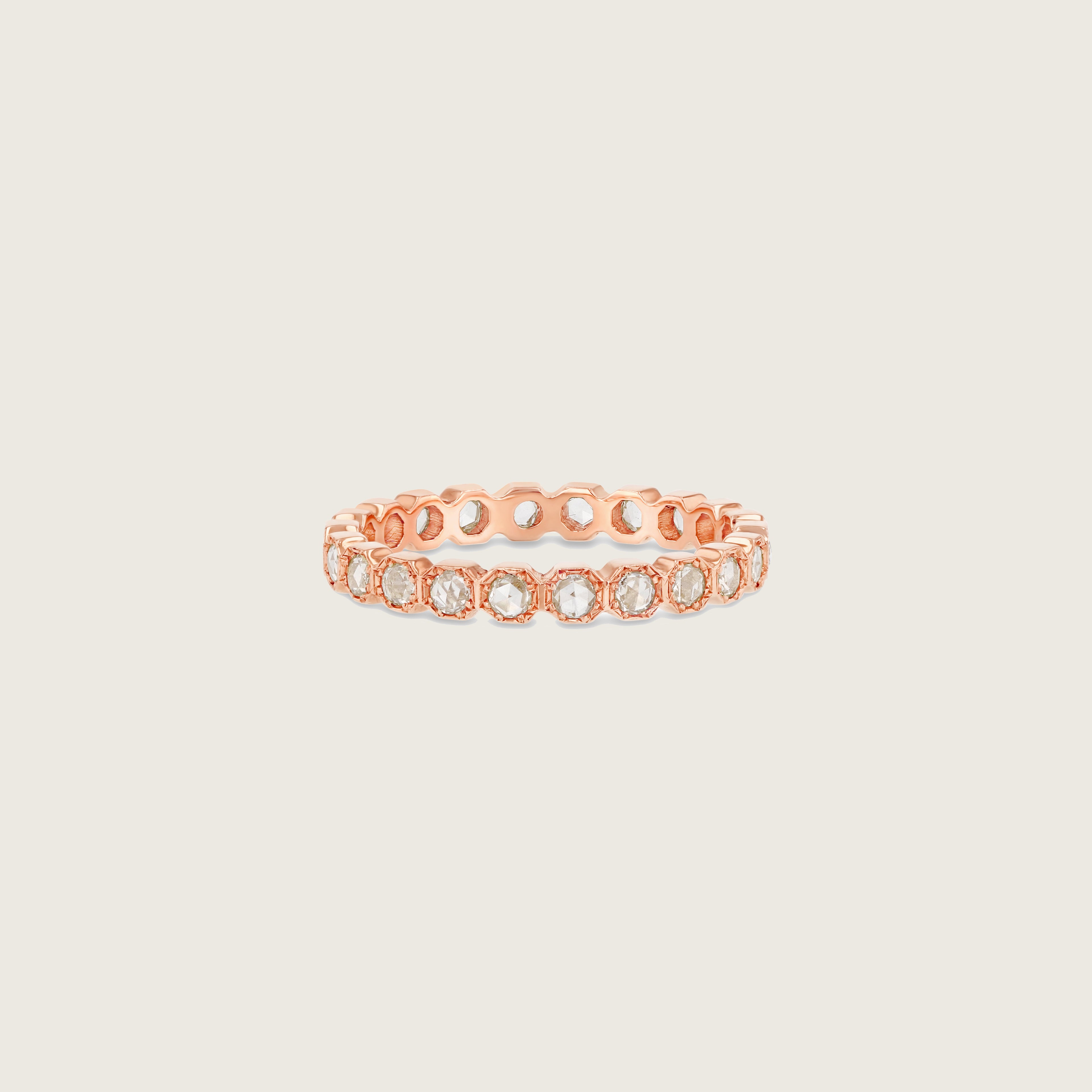 2mm Crown Bezel Diamond Eternity Ring