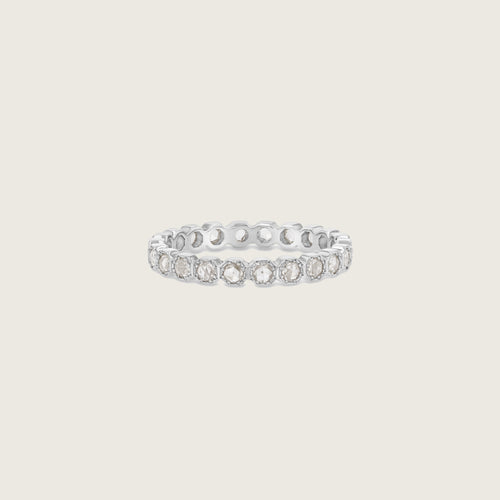 2mm Crown Bezel Diamond Eternity Ring