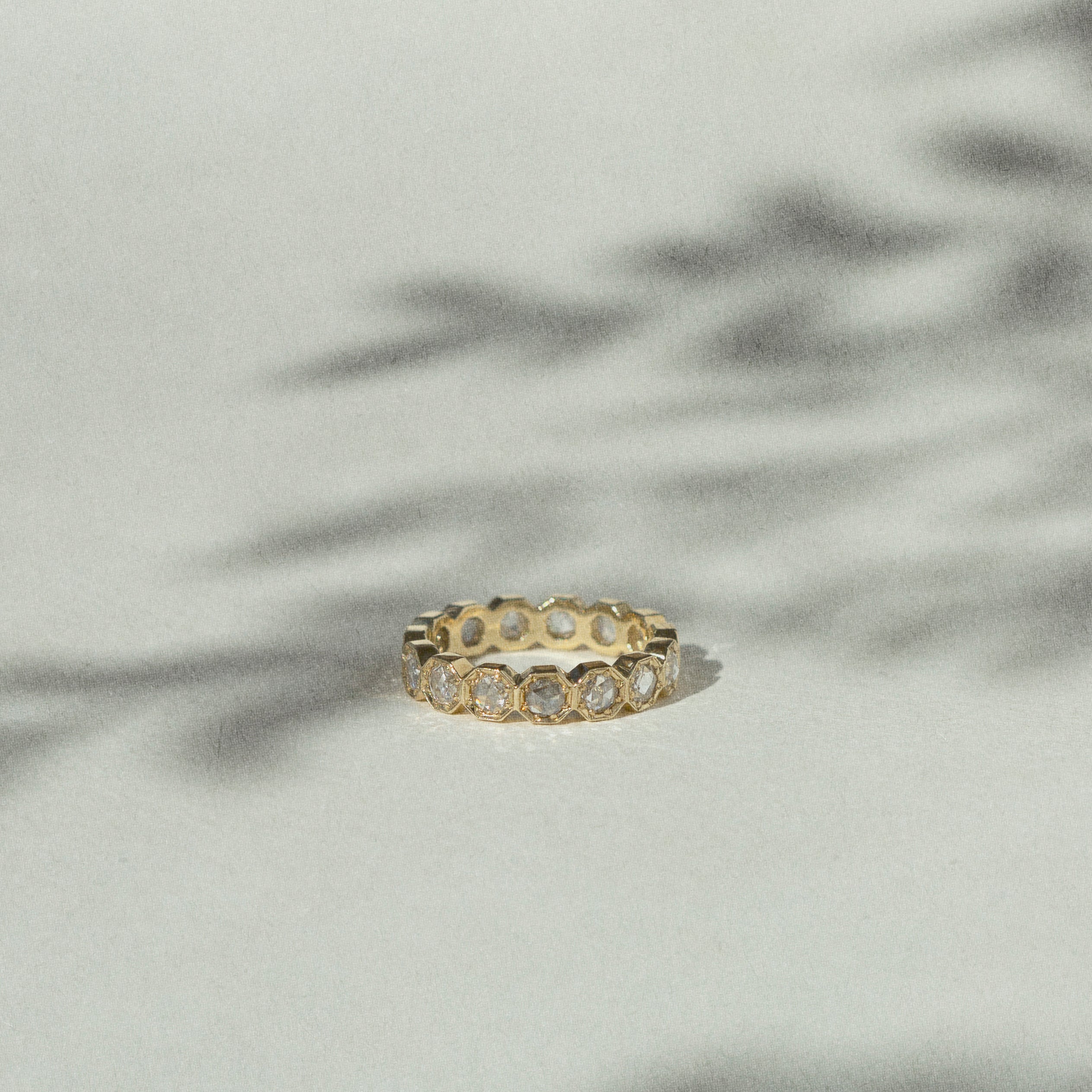 2mm Crown Bezel Diamond Eternity Ring