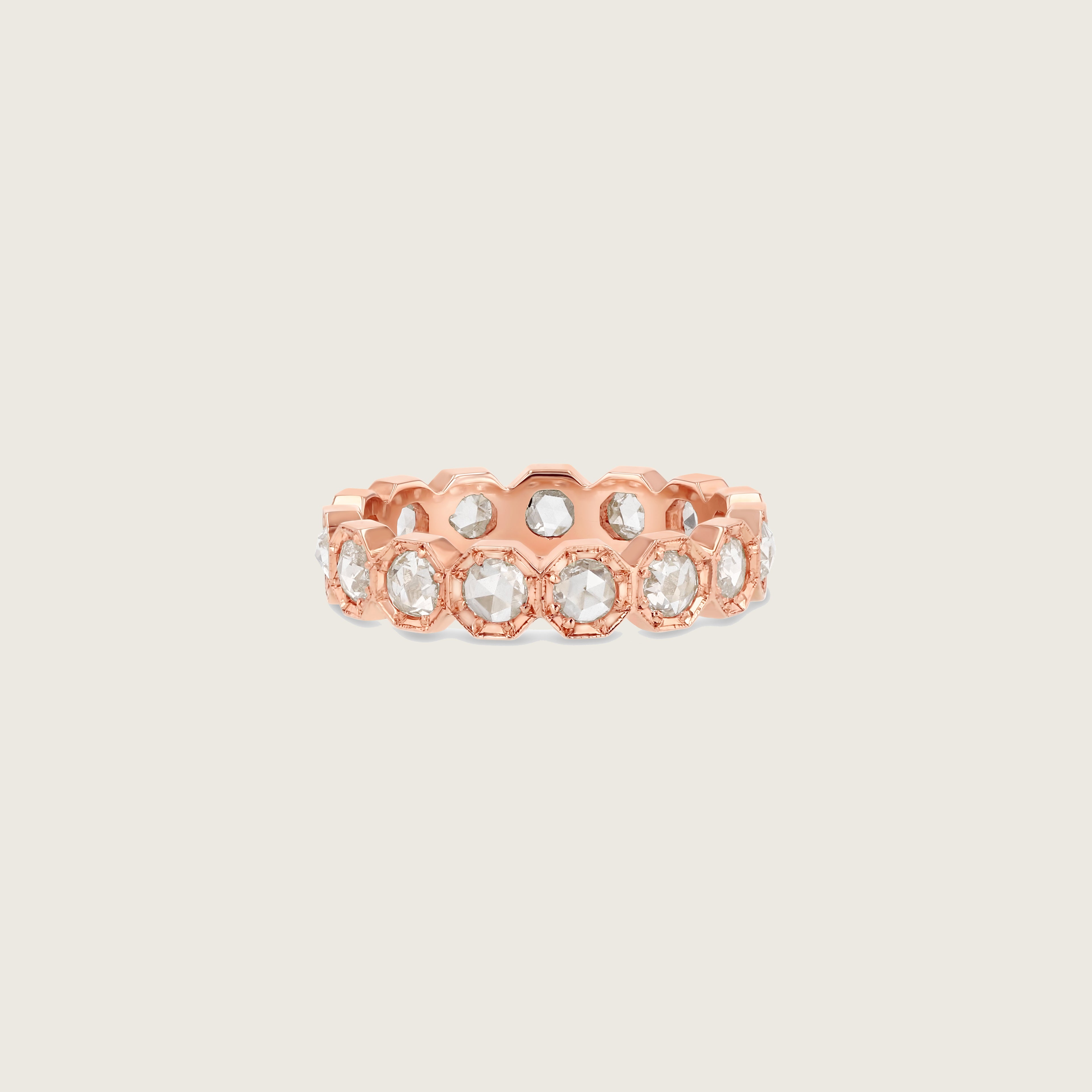 3mm Crown Bezel Diamond Eternity Ring