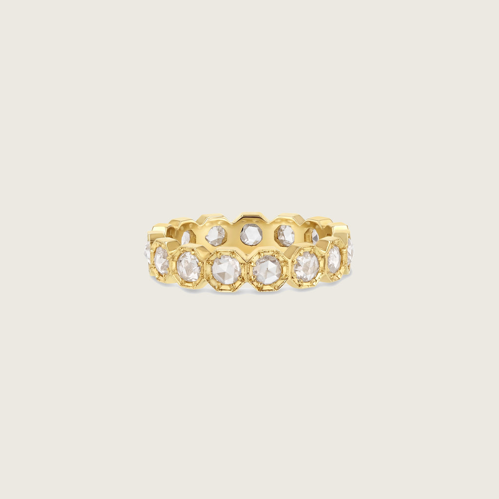3mm Crown Bezel Diamond Eternity Ring