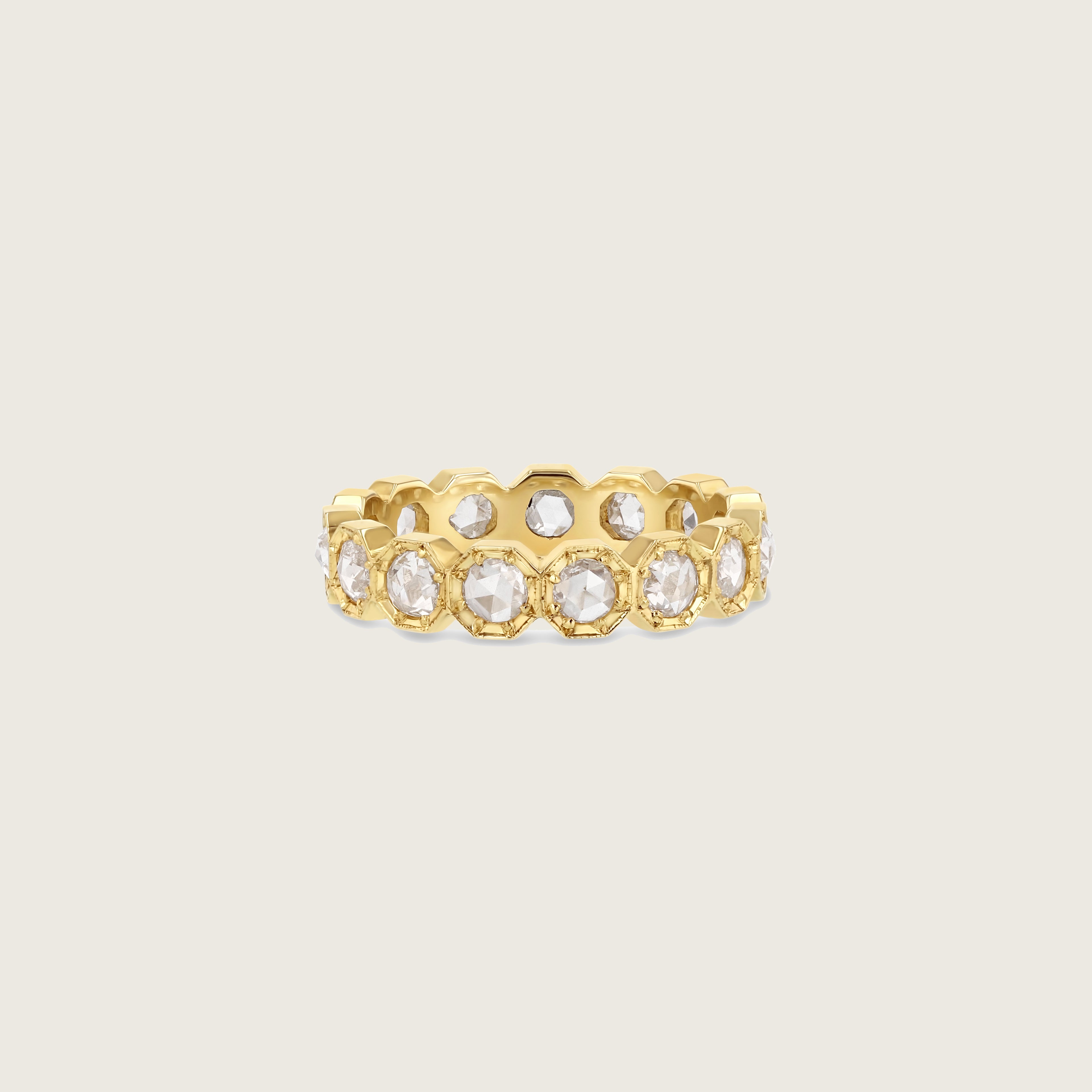 3mm Crown Bezel Diamond Eternity Ring