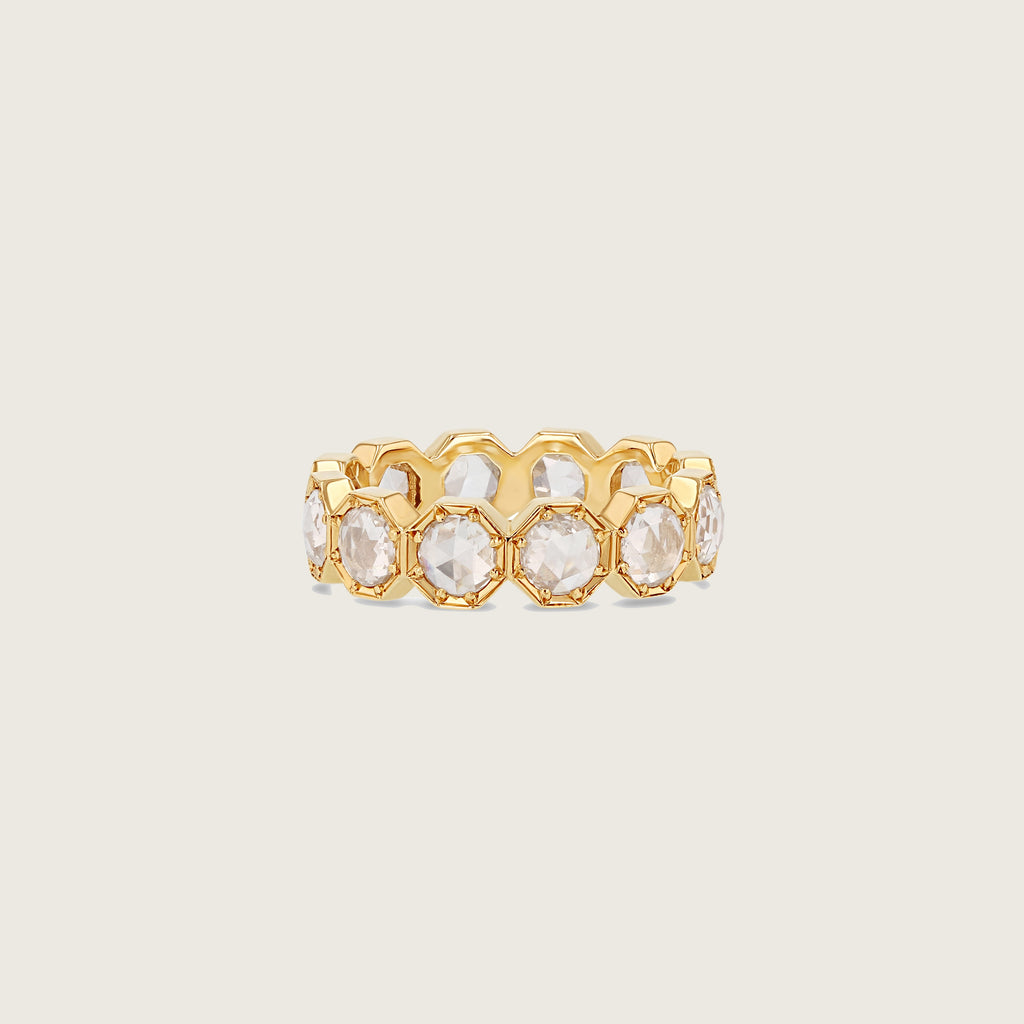 4mm Crown Bezel Diamond Eternity Ring