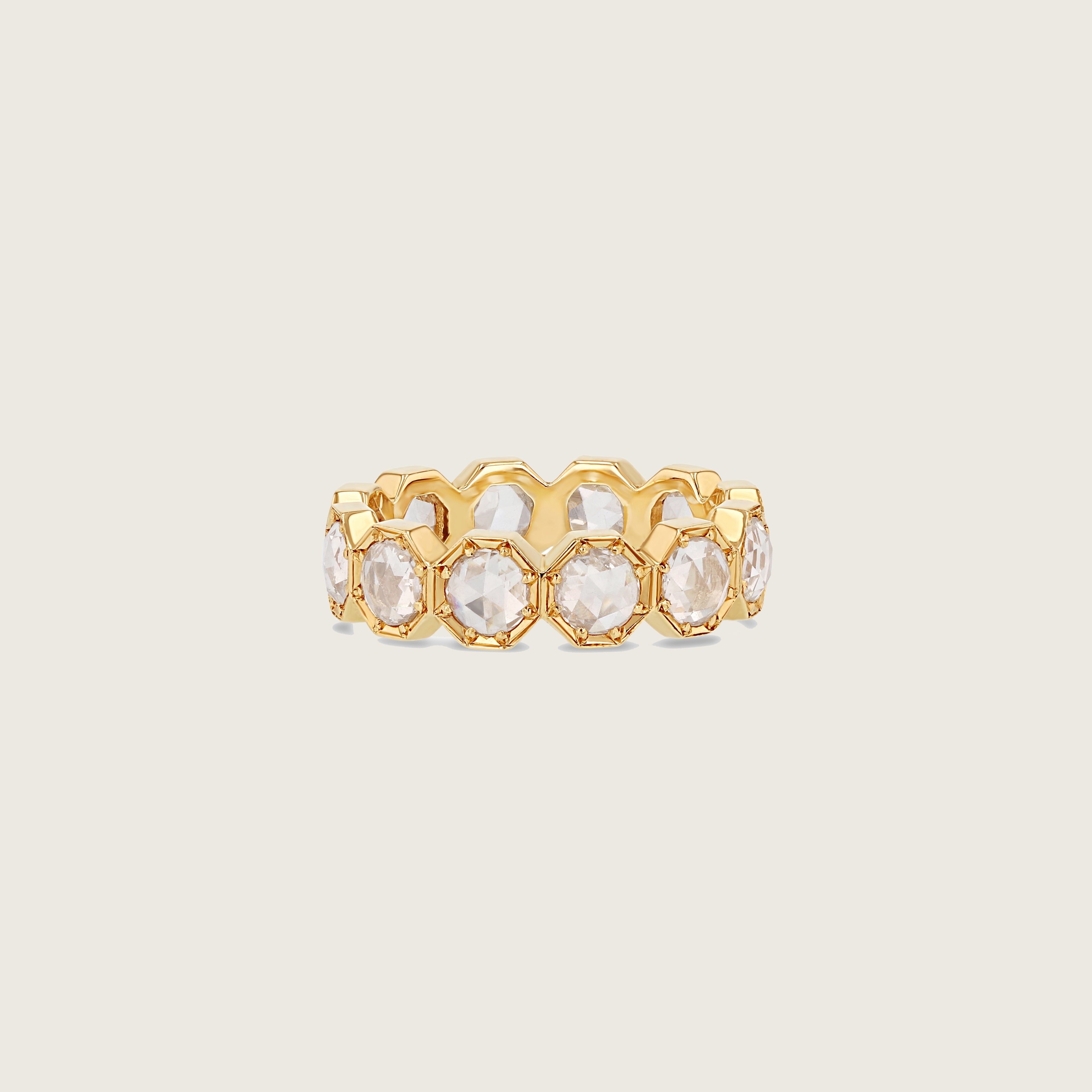 4mm Crown Bezel Diamond Eternity Ring