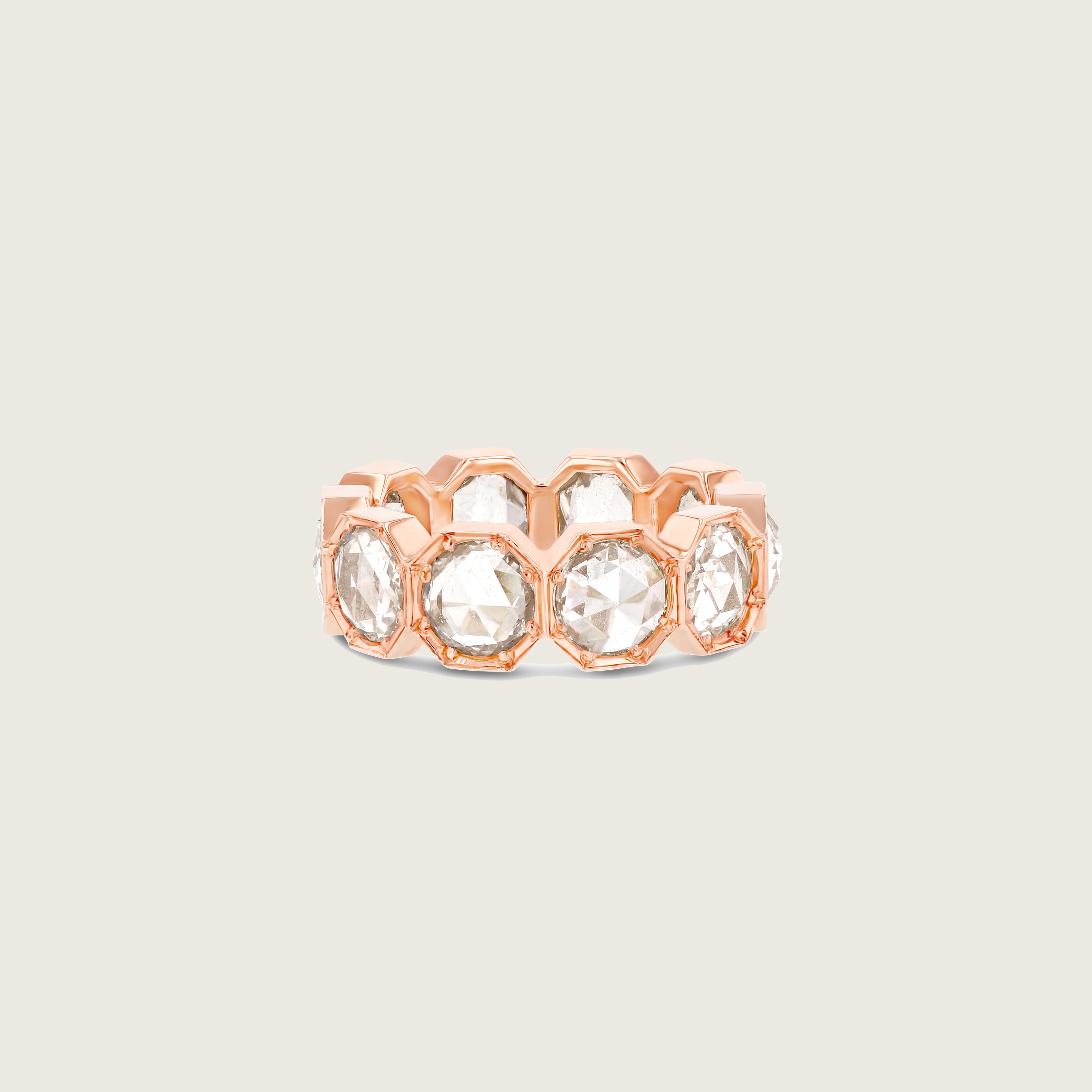 5mm Crown Bezel Diamond Eternity Ring
