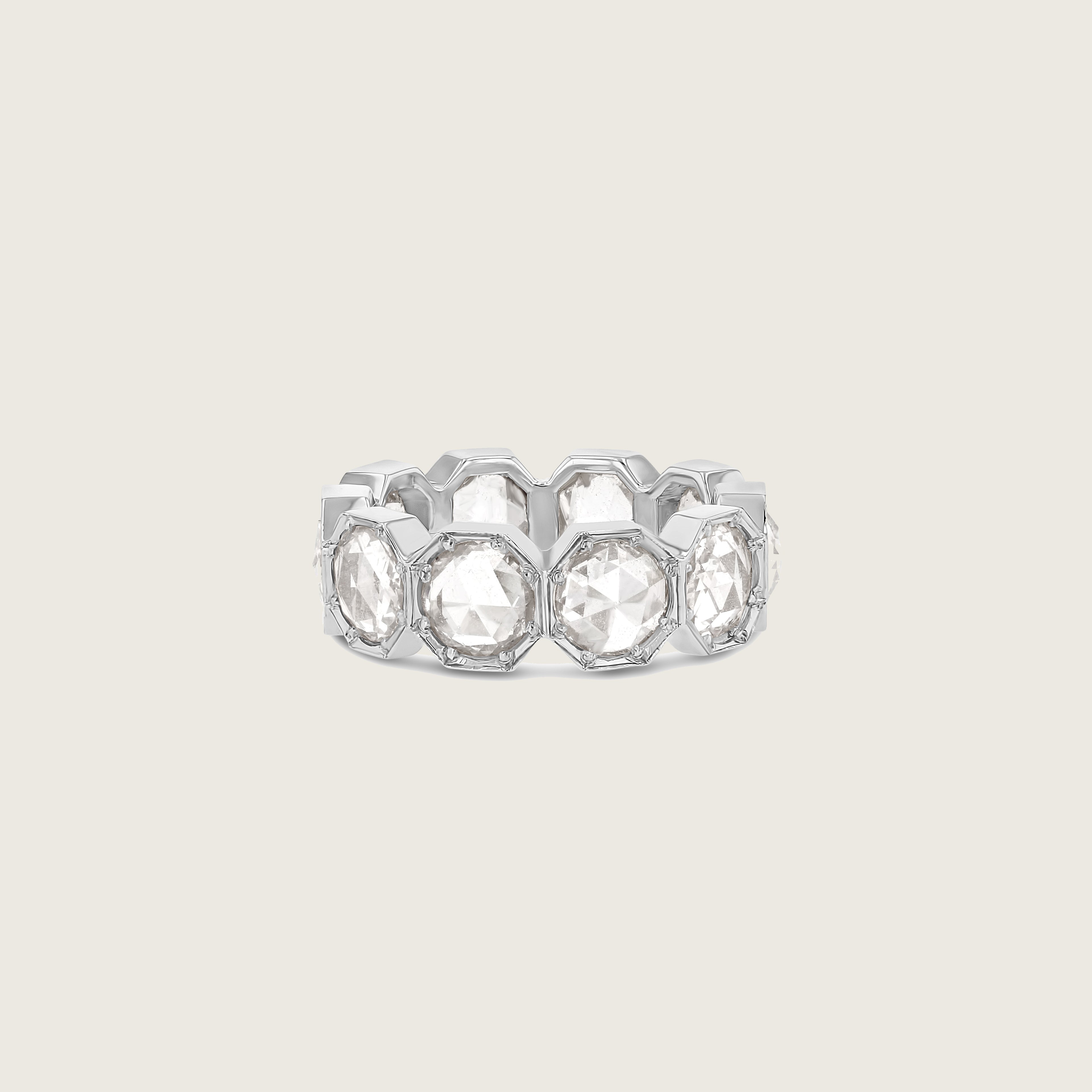5mm Crown Bezel Diamond Eternity Ring