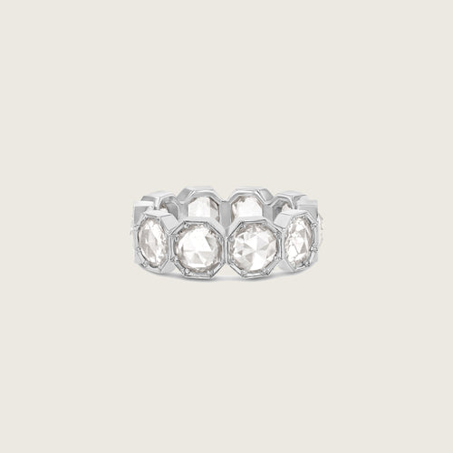 5mm Crown Bezel Diamond Eternity Ring