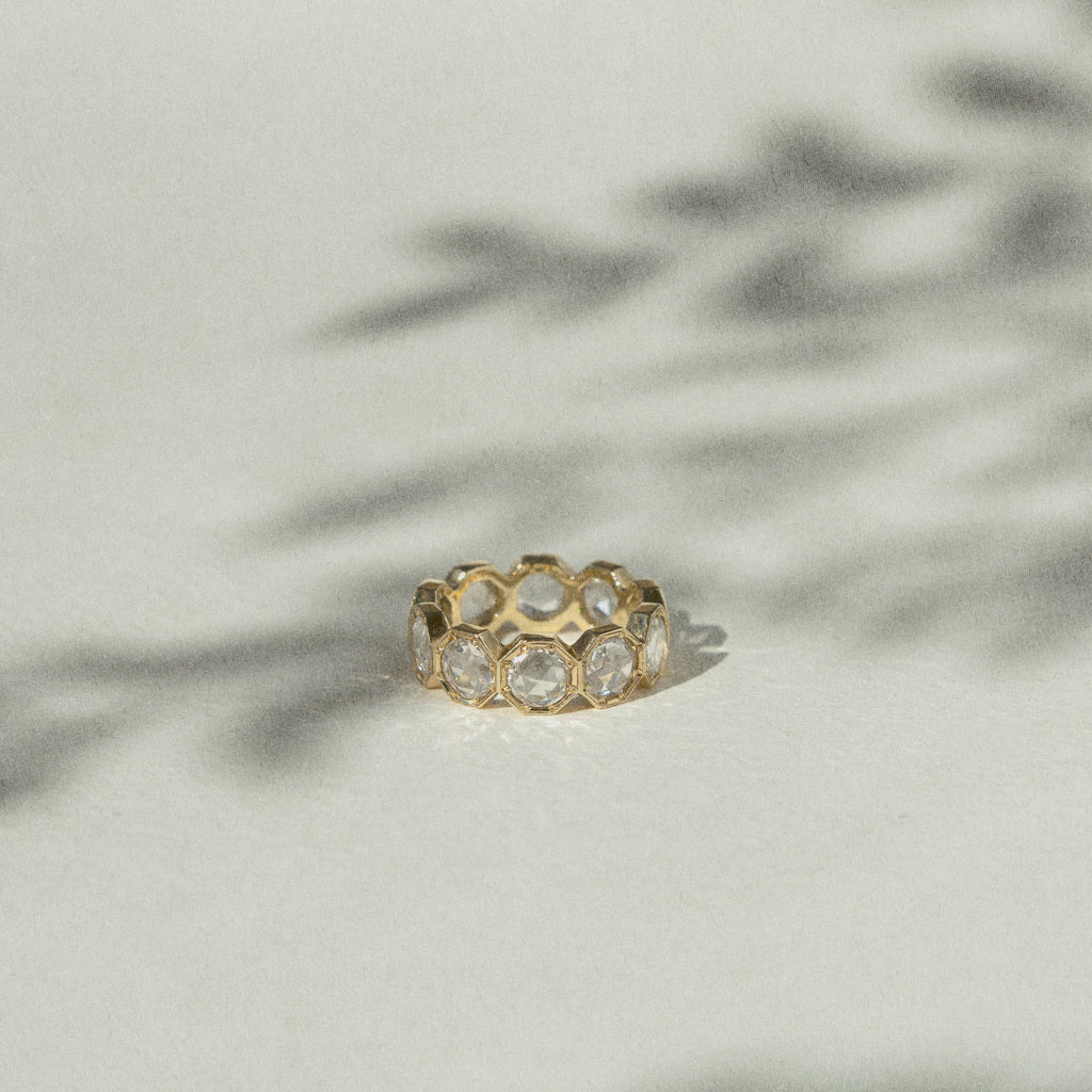 5mm Crown Bezel Diamond Eternity Ring