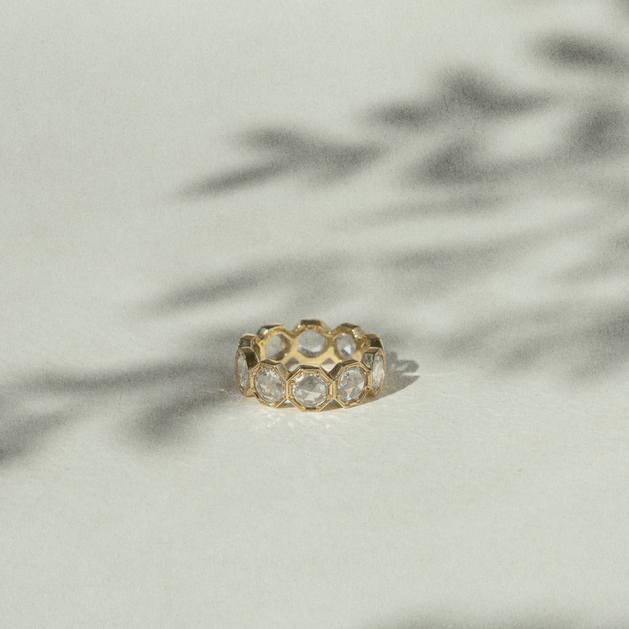 5mm Crown Bezel Diamond Eternity Ring