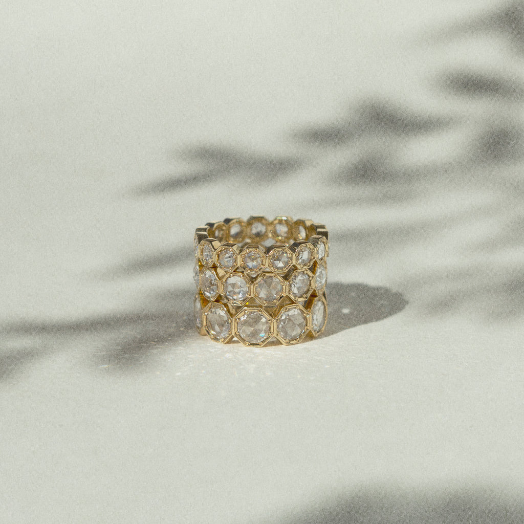 5mm Crown Bezel Diamond Eternity Ring
