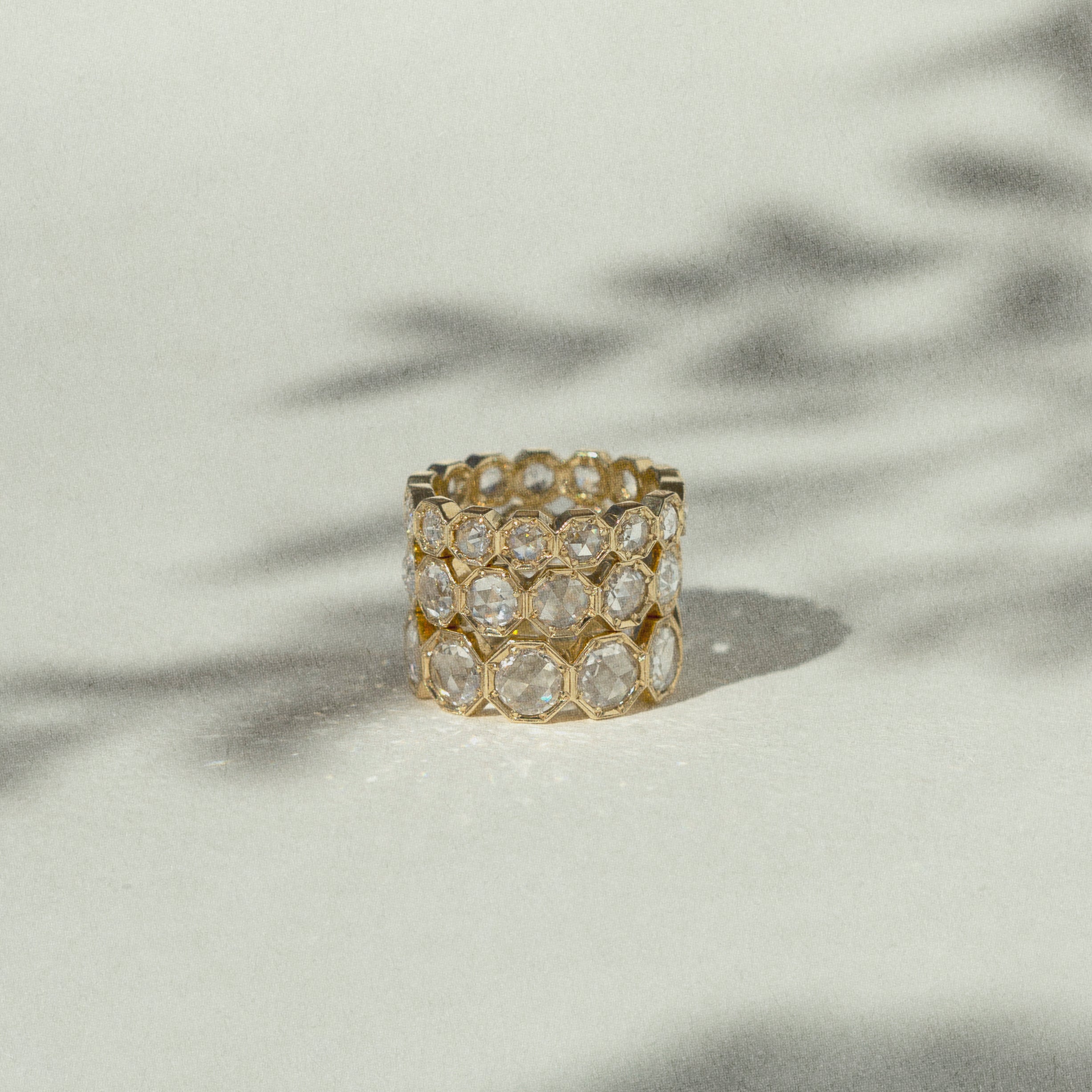 5mm Crown Bezel Diamond Eternity Ring