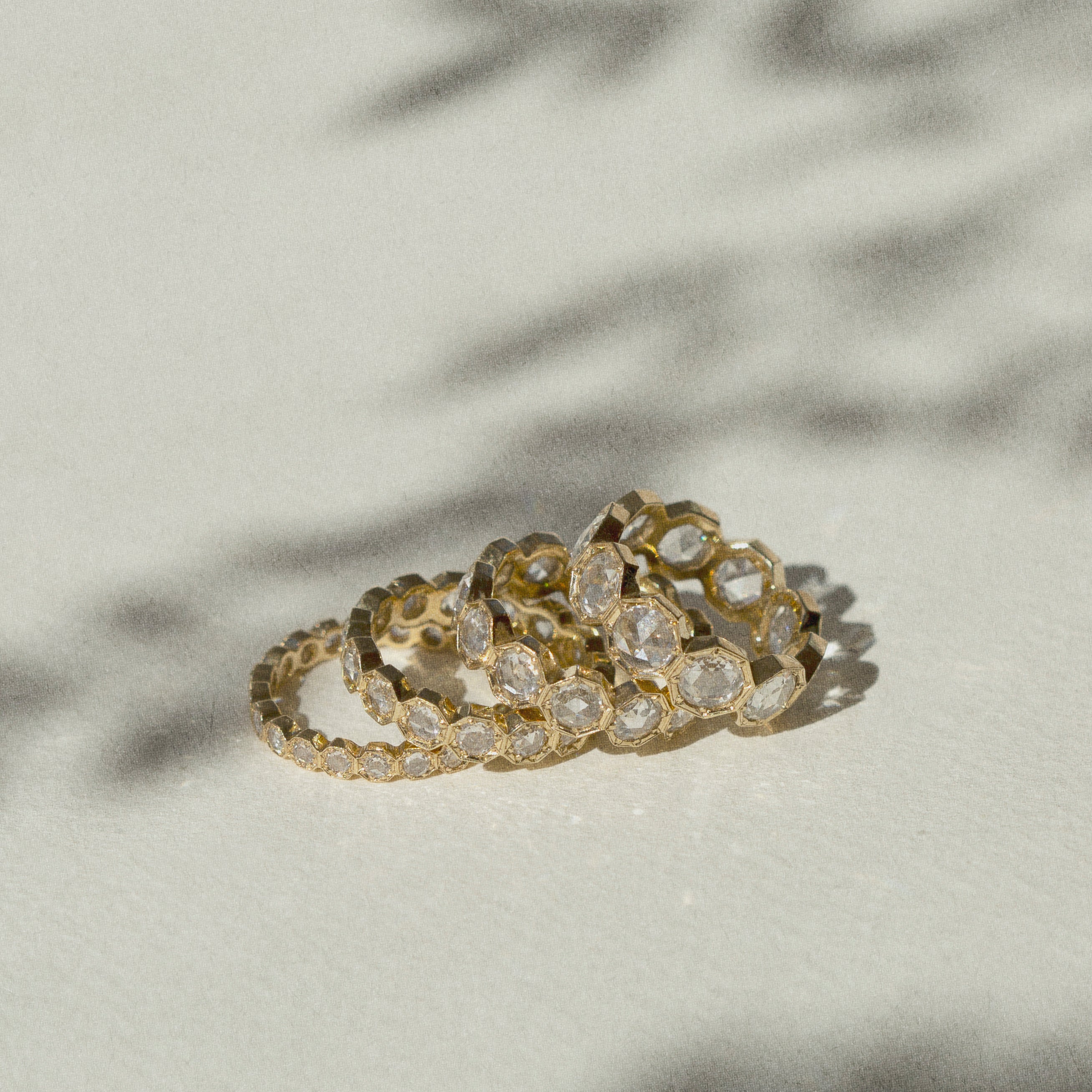 2mm Crown Bezel Diamond Eternity Ring