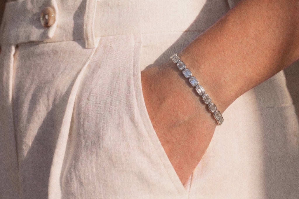Emerald Cut Tennis Bracelet - Horizontal