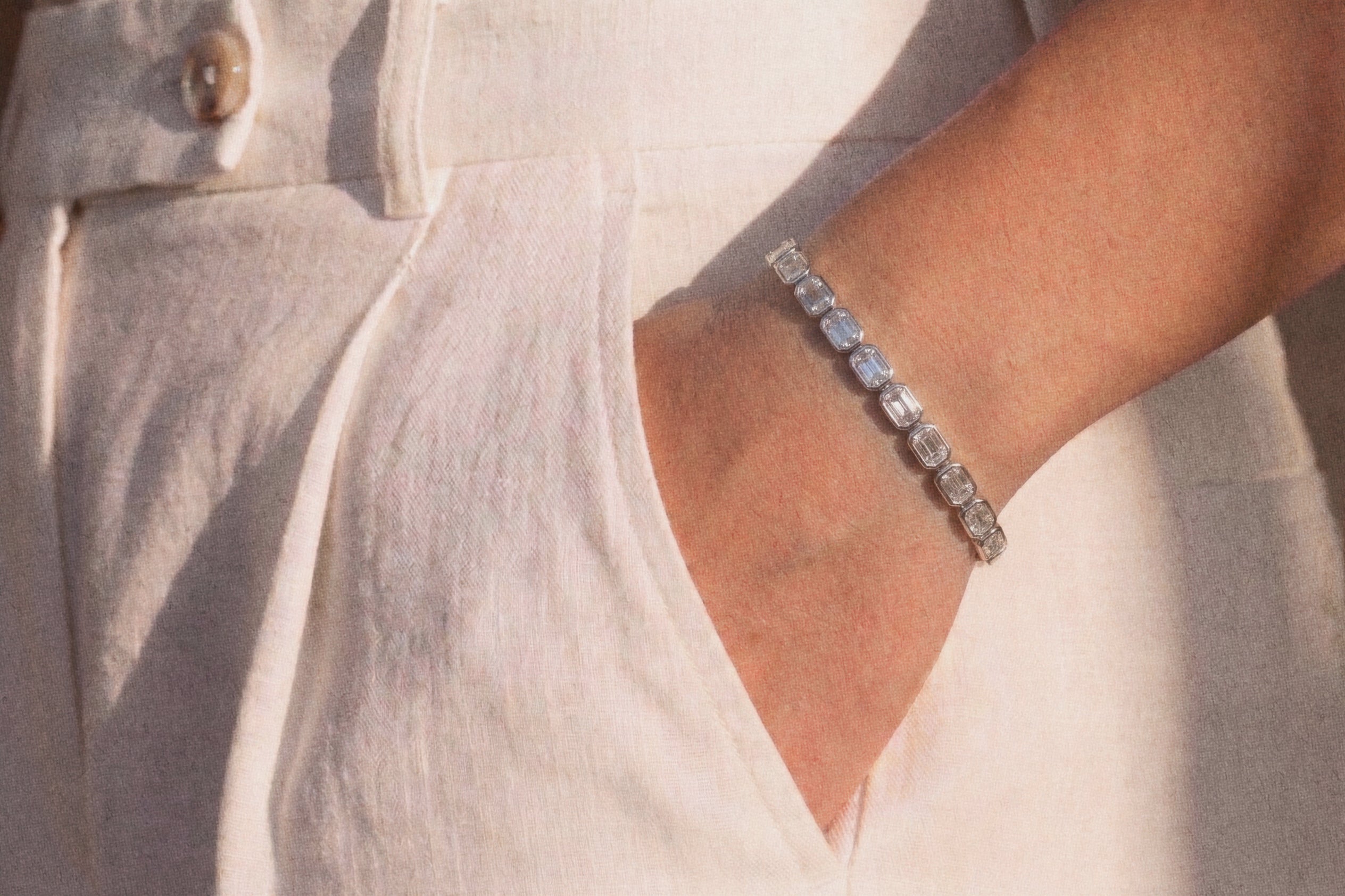 Emerald Cut Tennis Bracelet - Horizontal