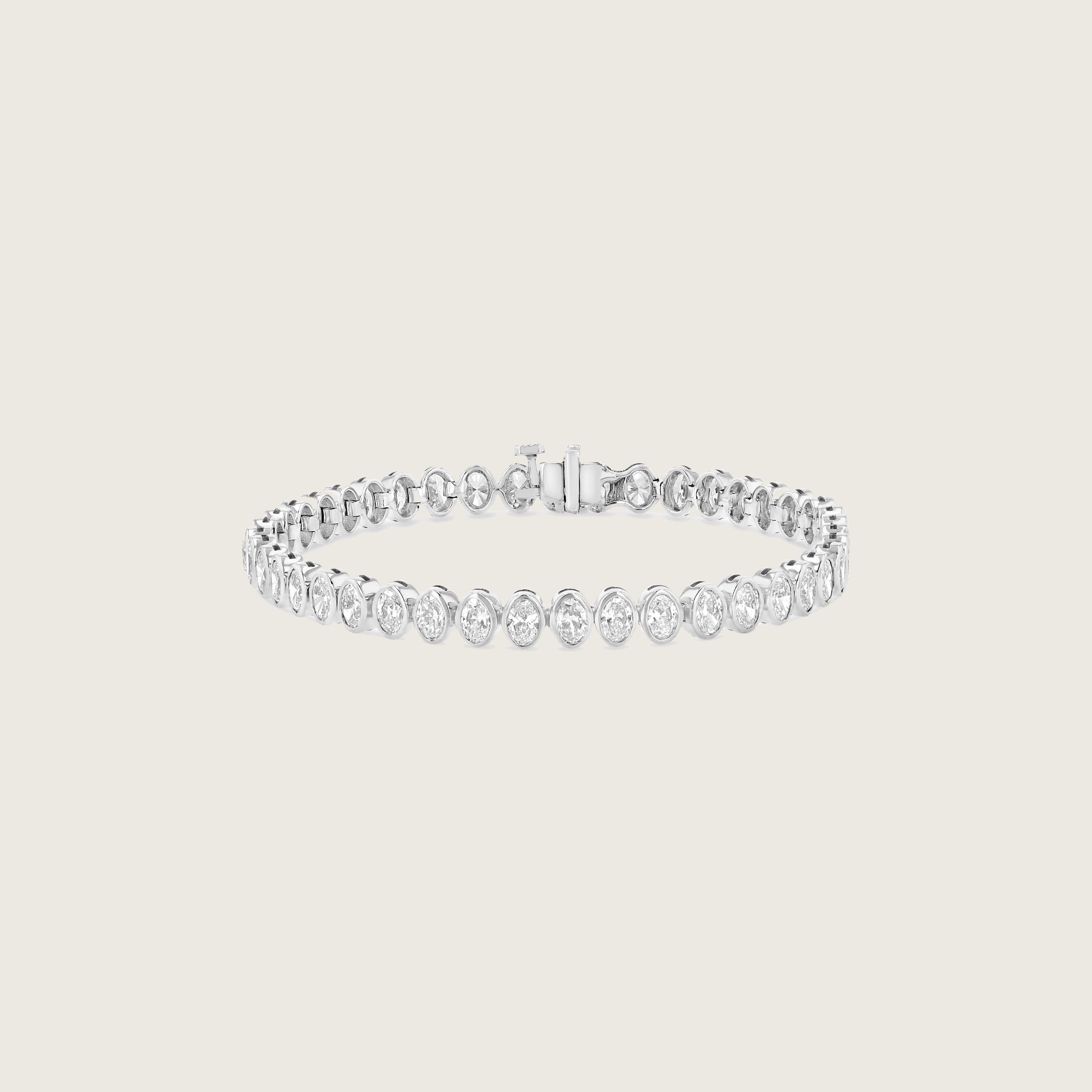 Oval Cut Tennis Bracelet