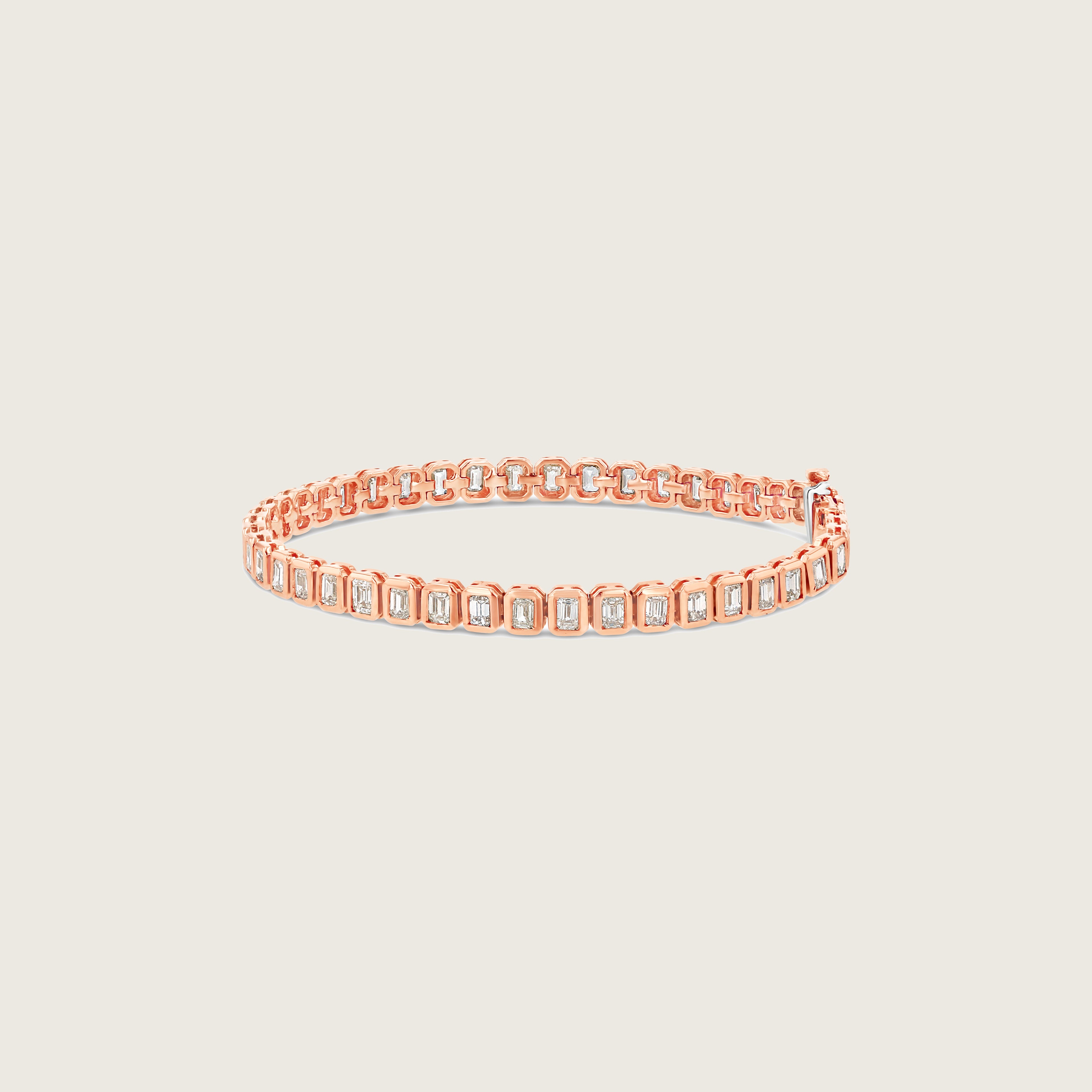 Emerald Cut Tennis Bracelet - Vertical