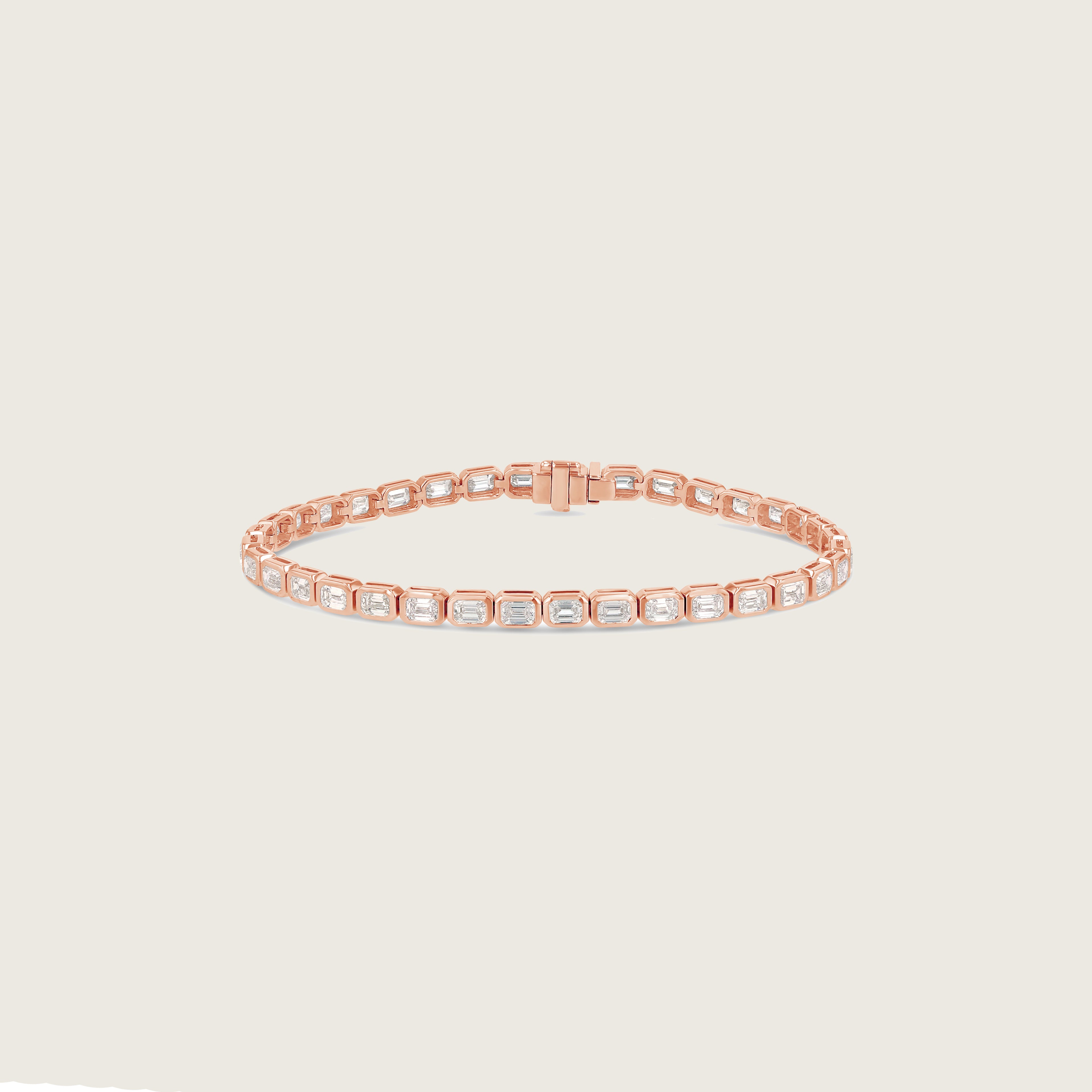 Emerald Cut Tennis Bracelet - Horizontal
