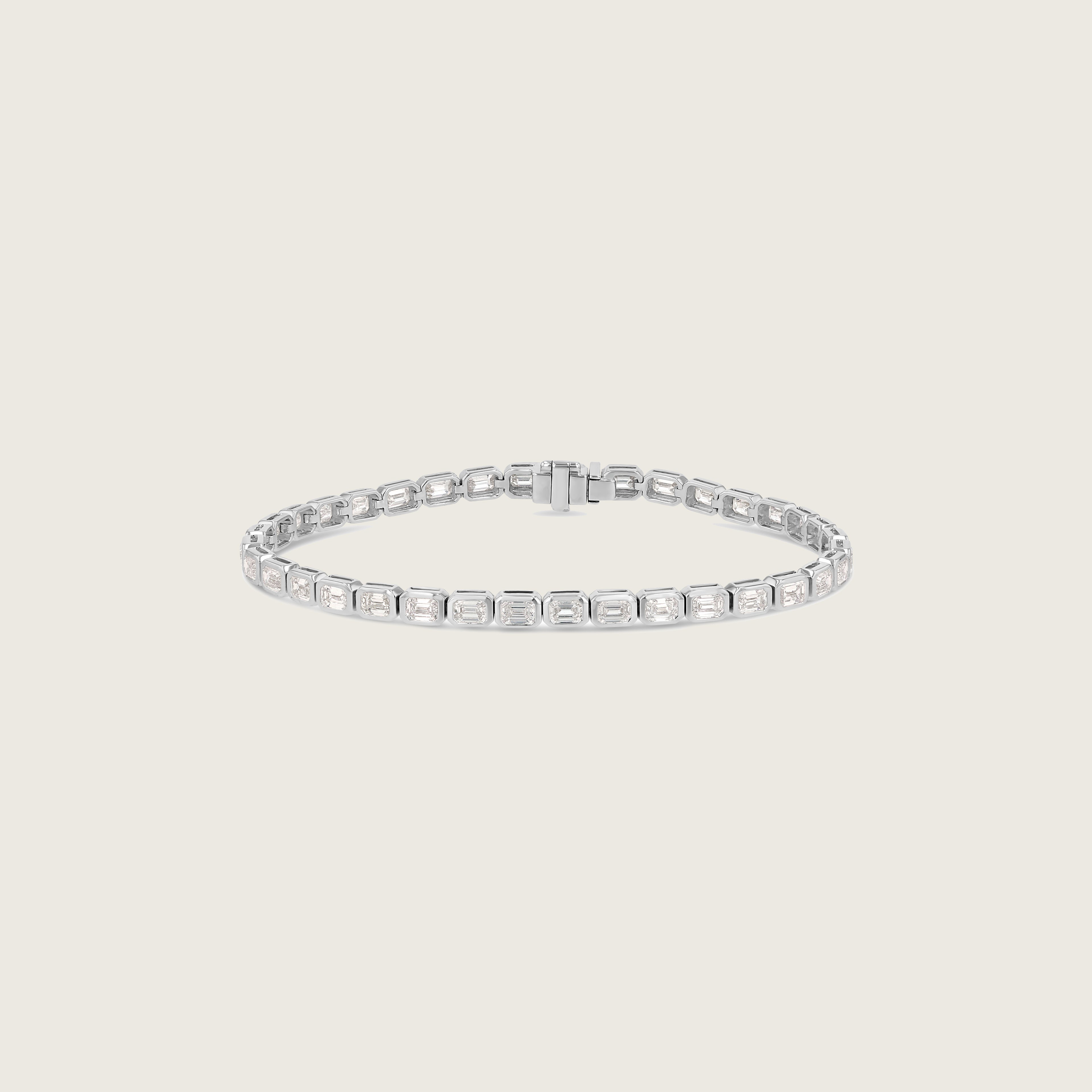 Emerald Cut Tennis Bracelet - Horizontal