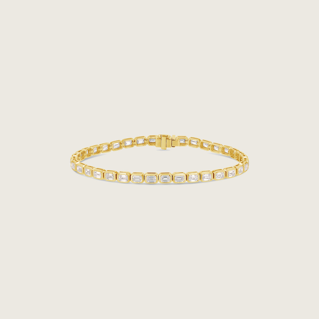 Emerald Cut Tennis Bracelet - Horizontal