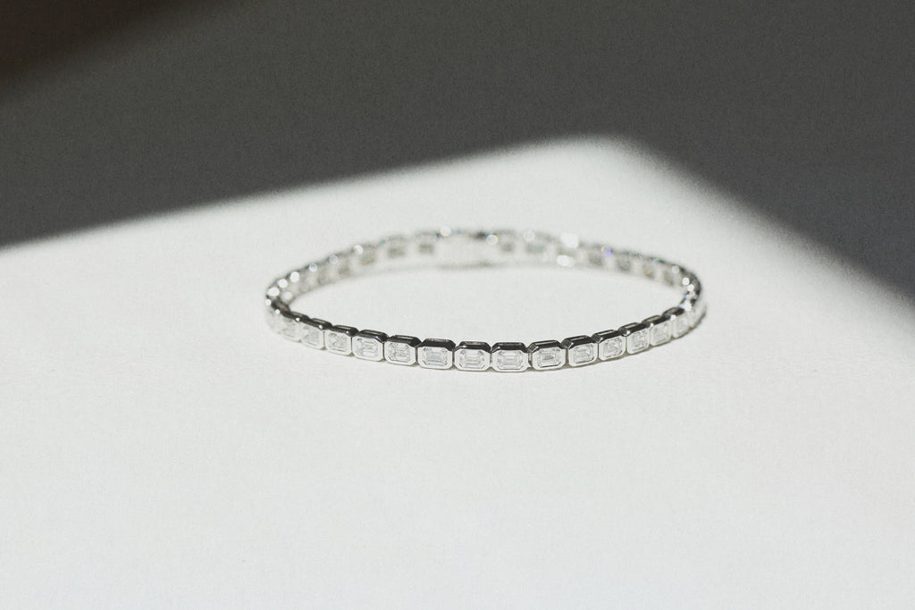 Emerald Cut Tennis Bracelet - Horizontal