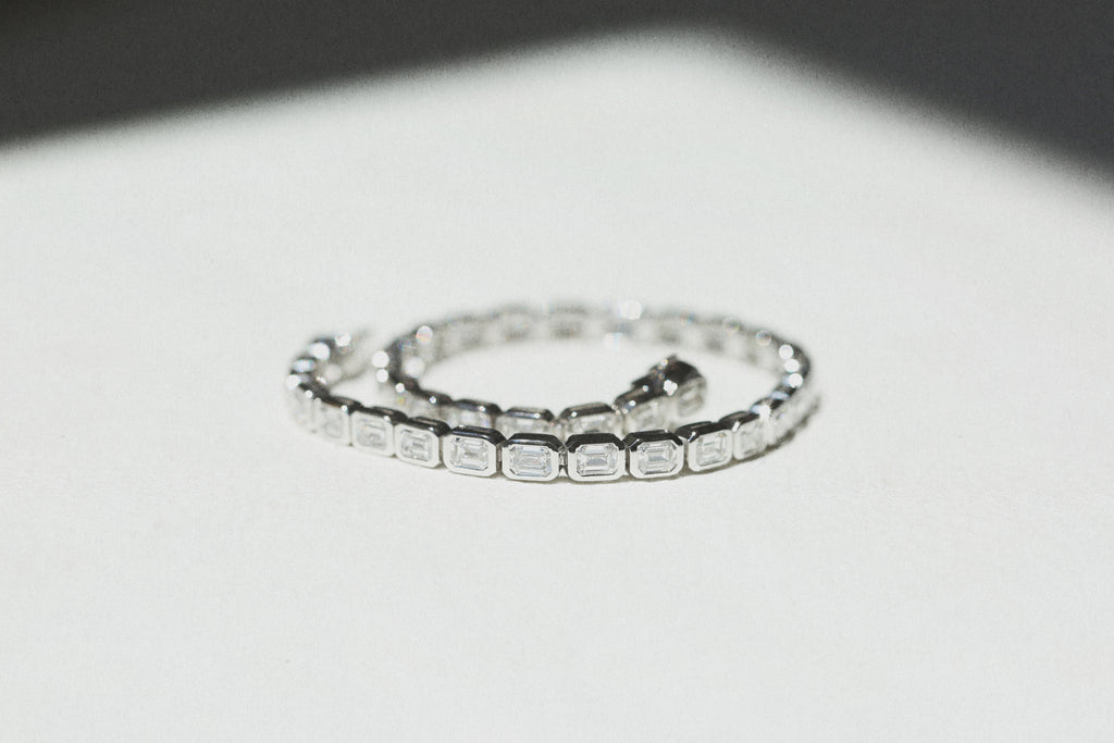 Emerald Cut Tennis Bracelet - Horizontal