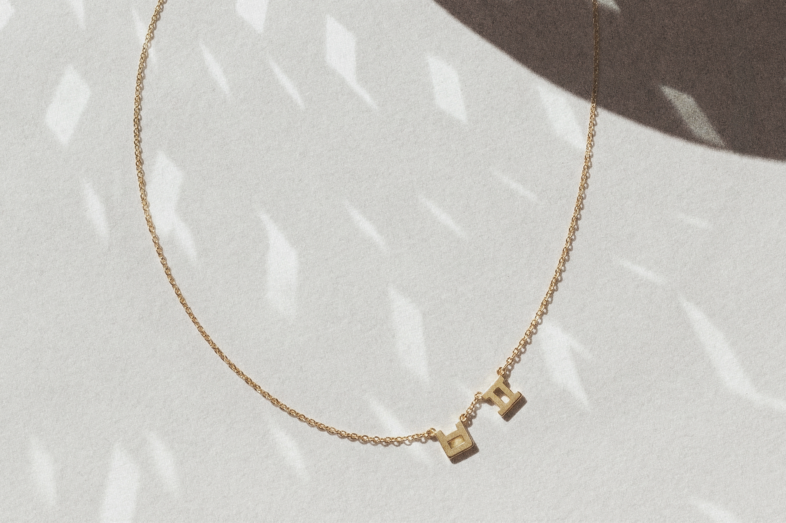 Hangul Korean Names Necklace (2 letters)