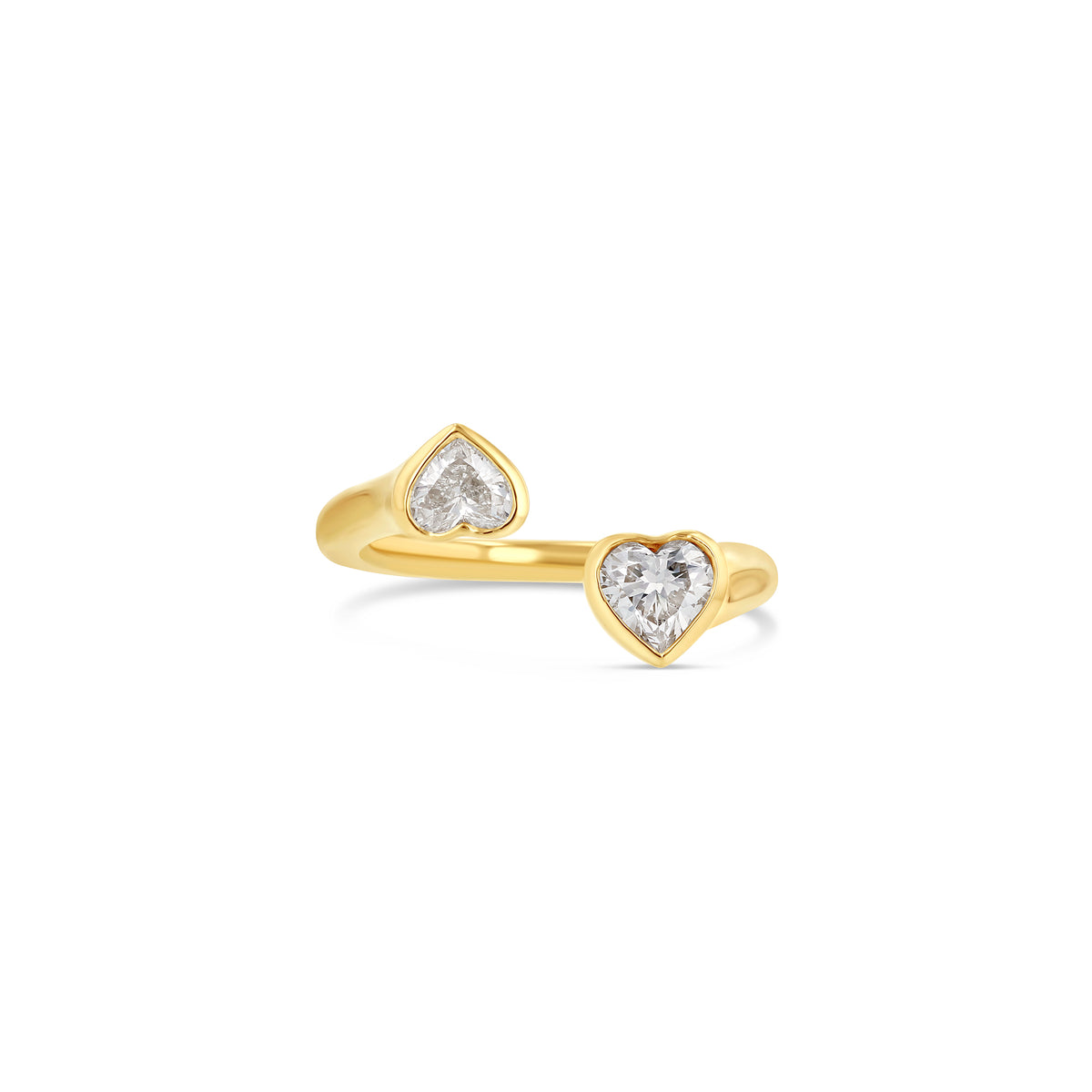 Blue Heart Solitaire Diamond Ring | Ouros Jewels