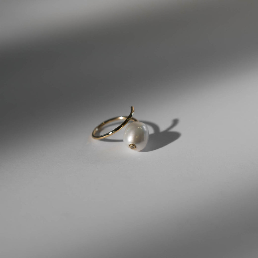 Baroque Pearl Coil Ring– GRACE LEE